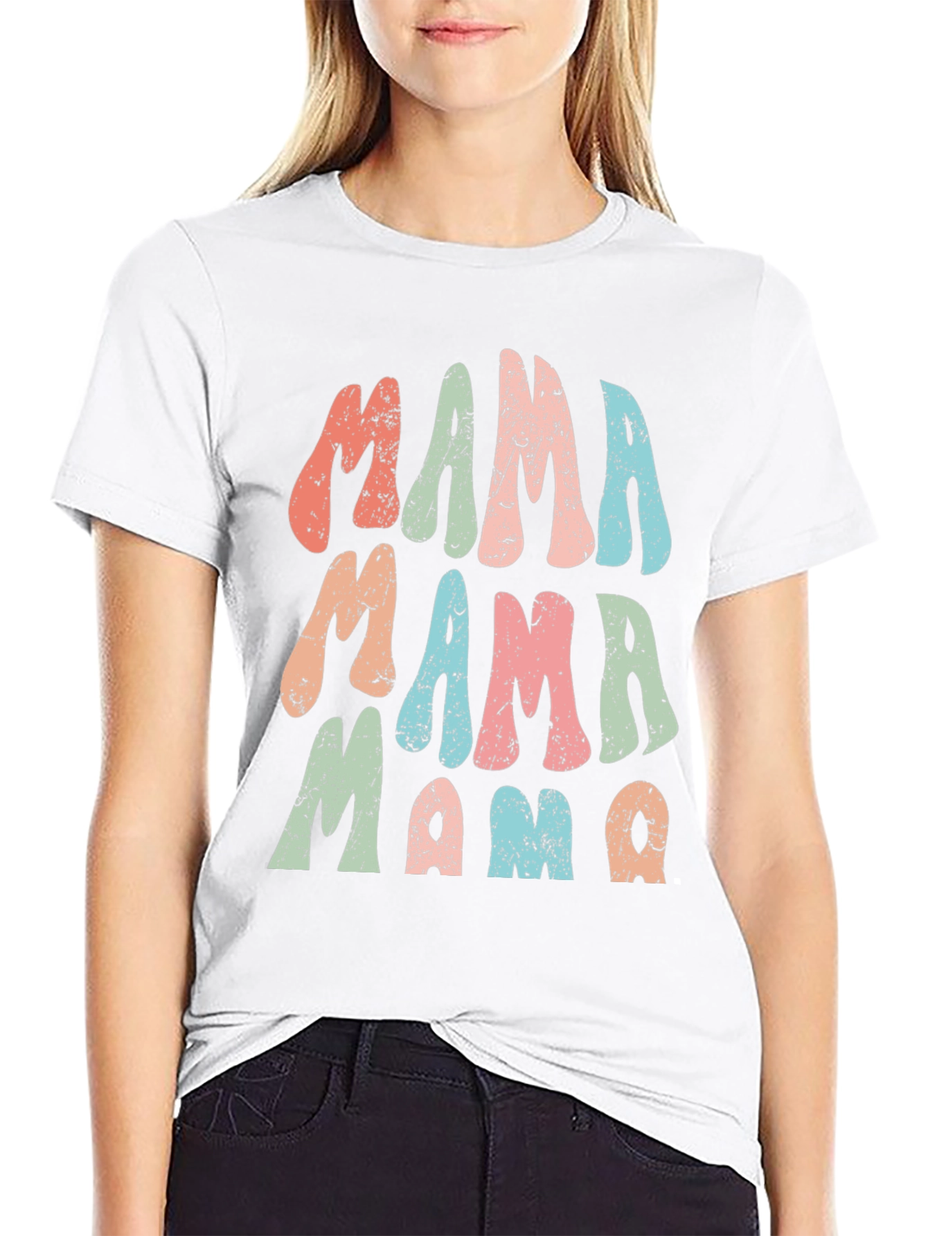 Retro Mama T-Shirt - Black