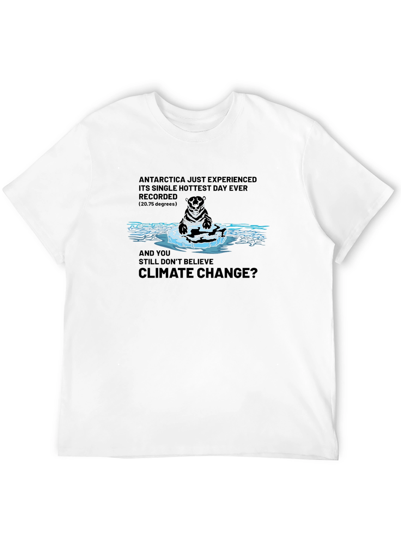 Climate Change Awareness T-Shirt - Polar Bear