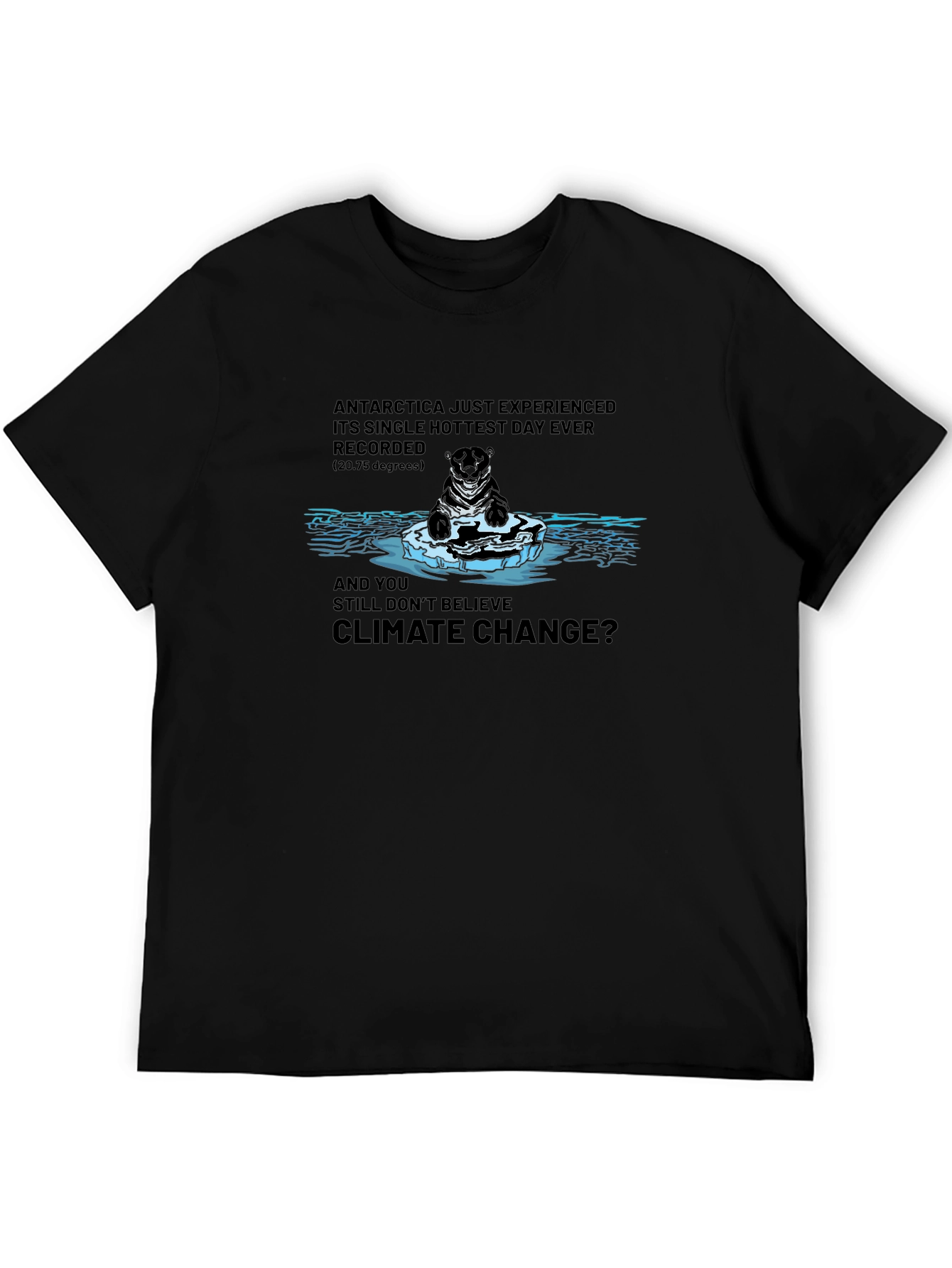 Climate Change Awareness T-Shirt - Polar Bear
