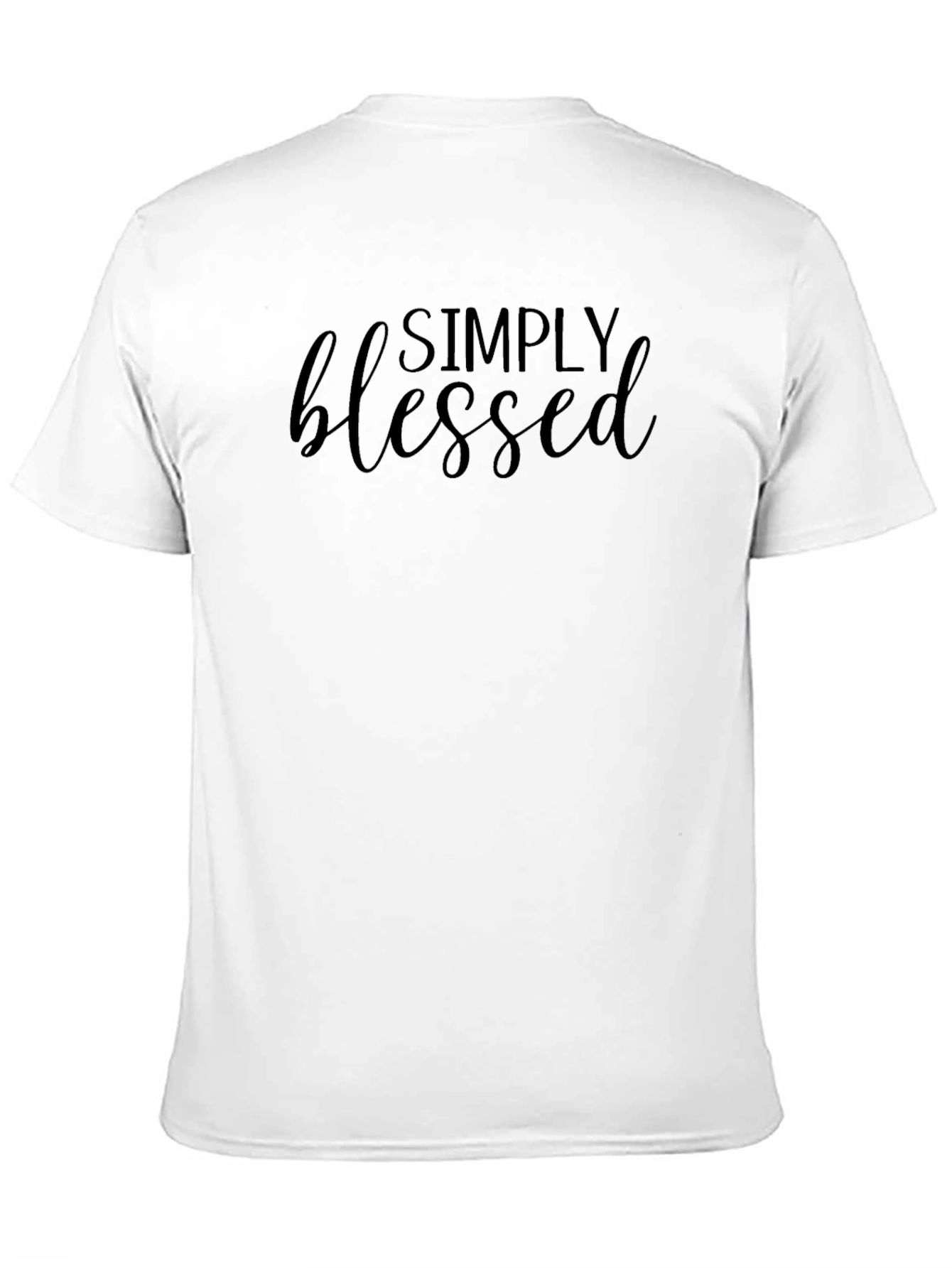Simply Blessed Black Graphic T-Shirt