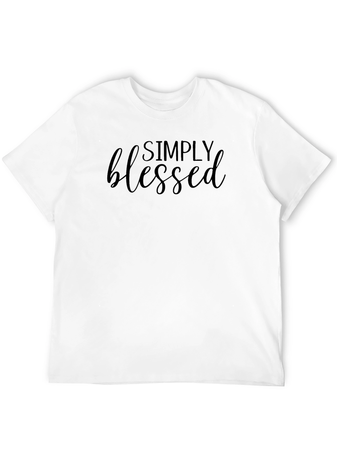 Simply Blessed Black Graphic T-Shirt