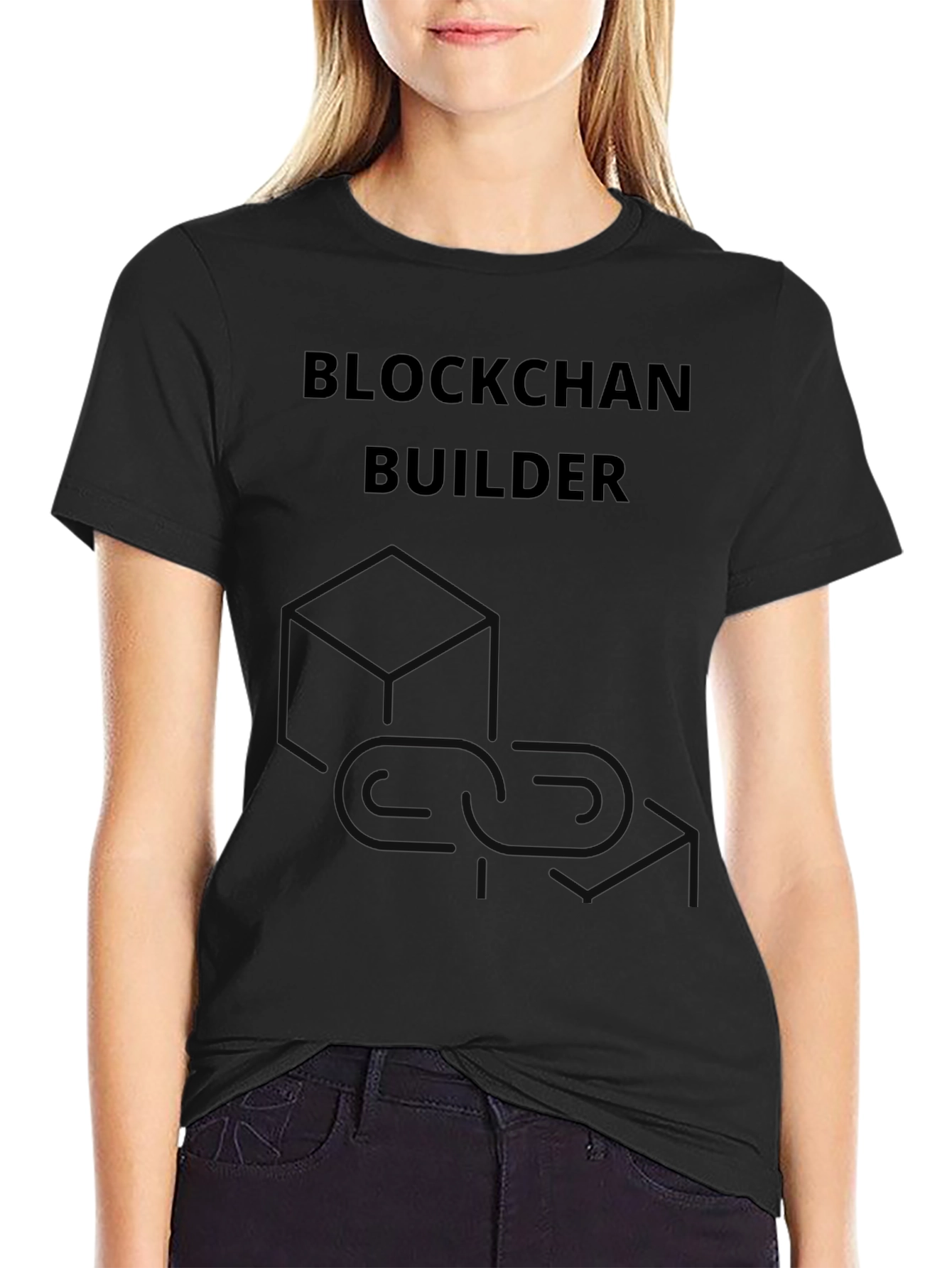 Blockchain Builder Black T-Shirt