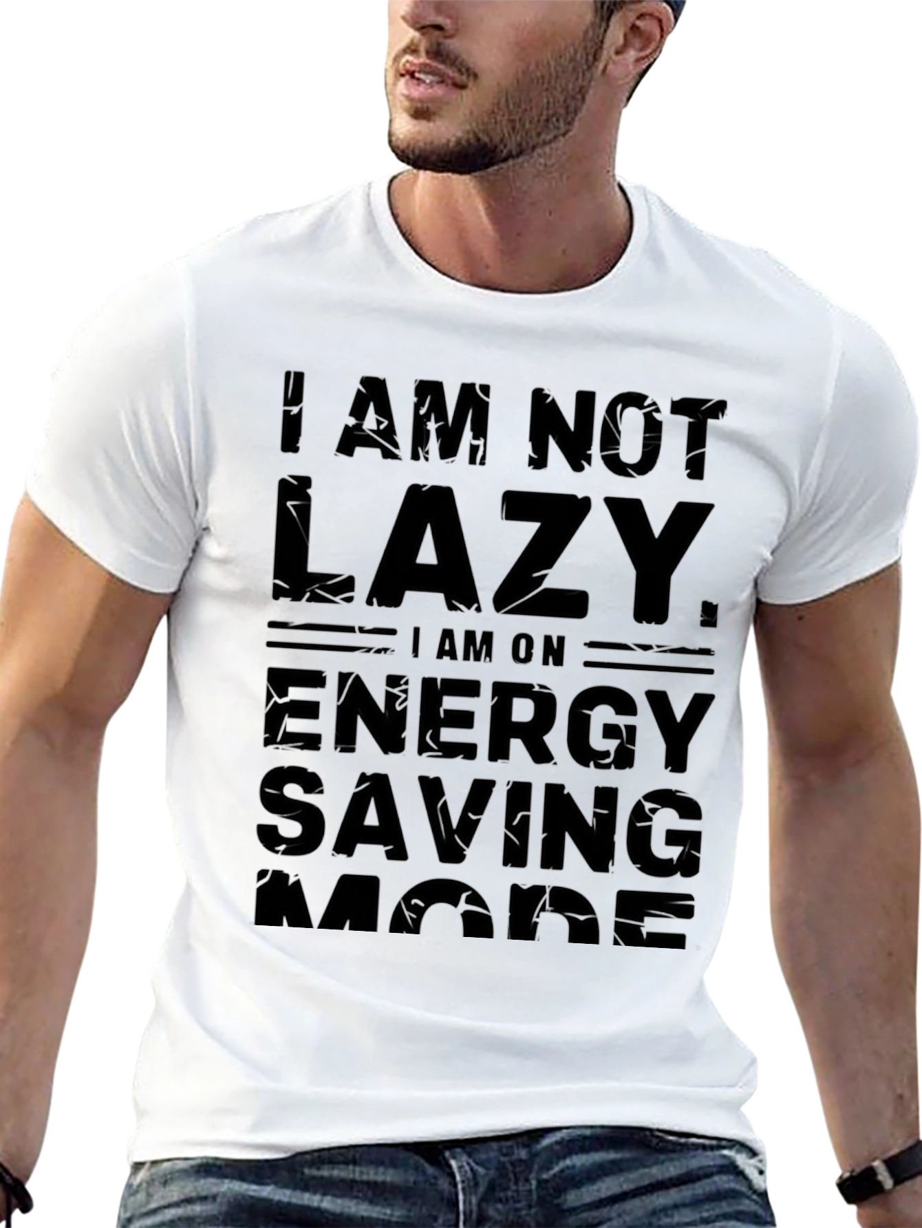 I Am Not Lazy Funny Mens T-Shirt