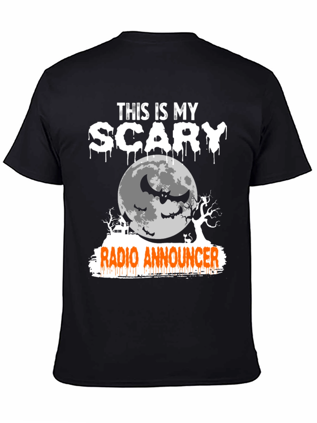 Scary Radio Announcer Halloween T-Shirt