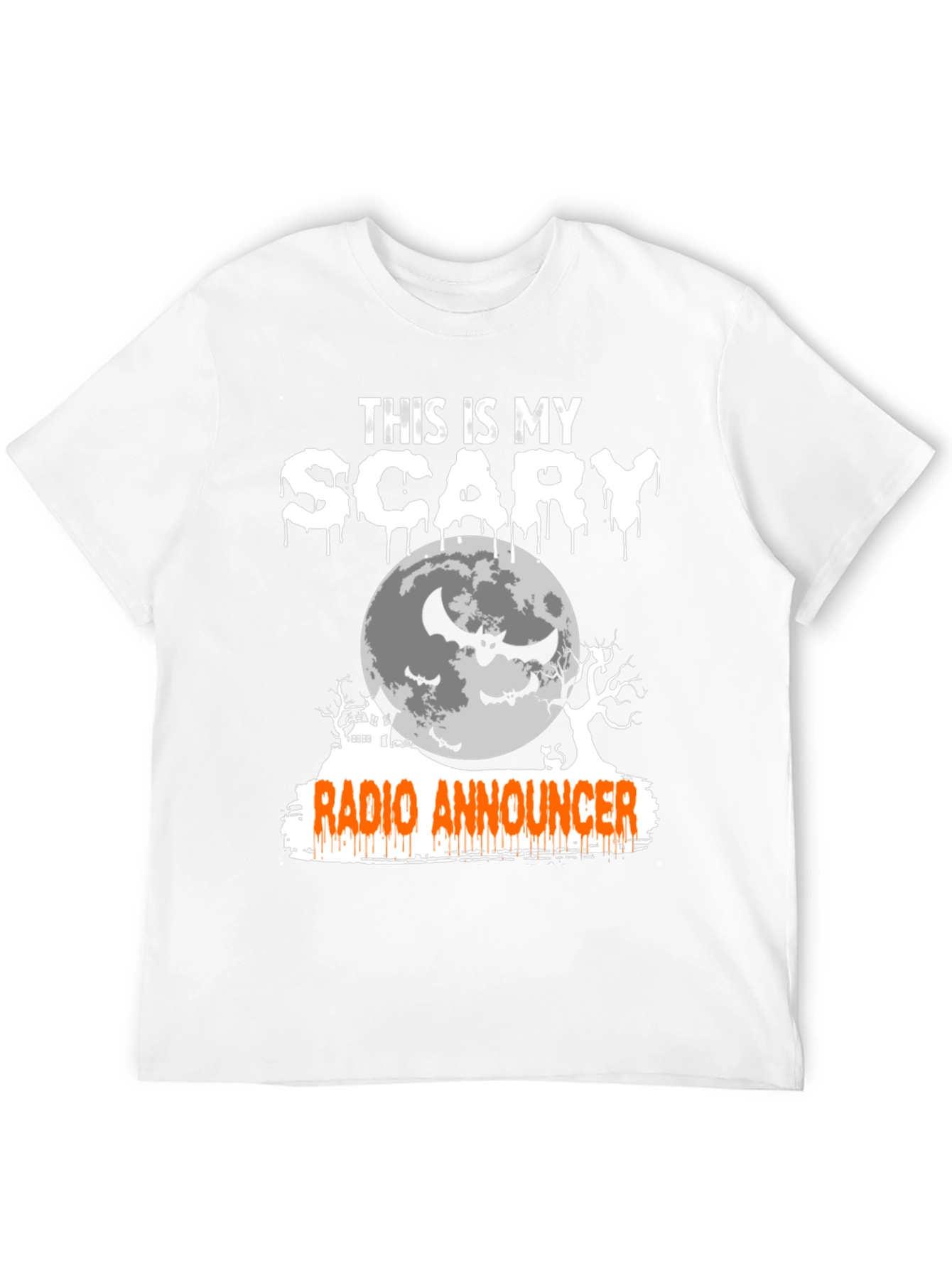 Scary Radio Announcer Halloween T-Shirt