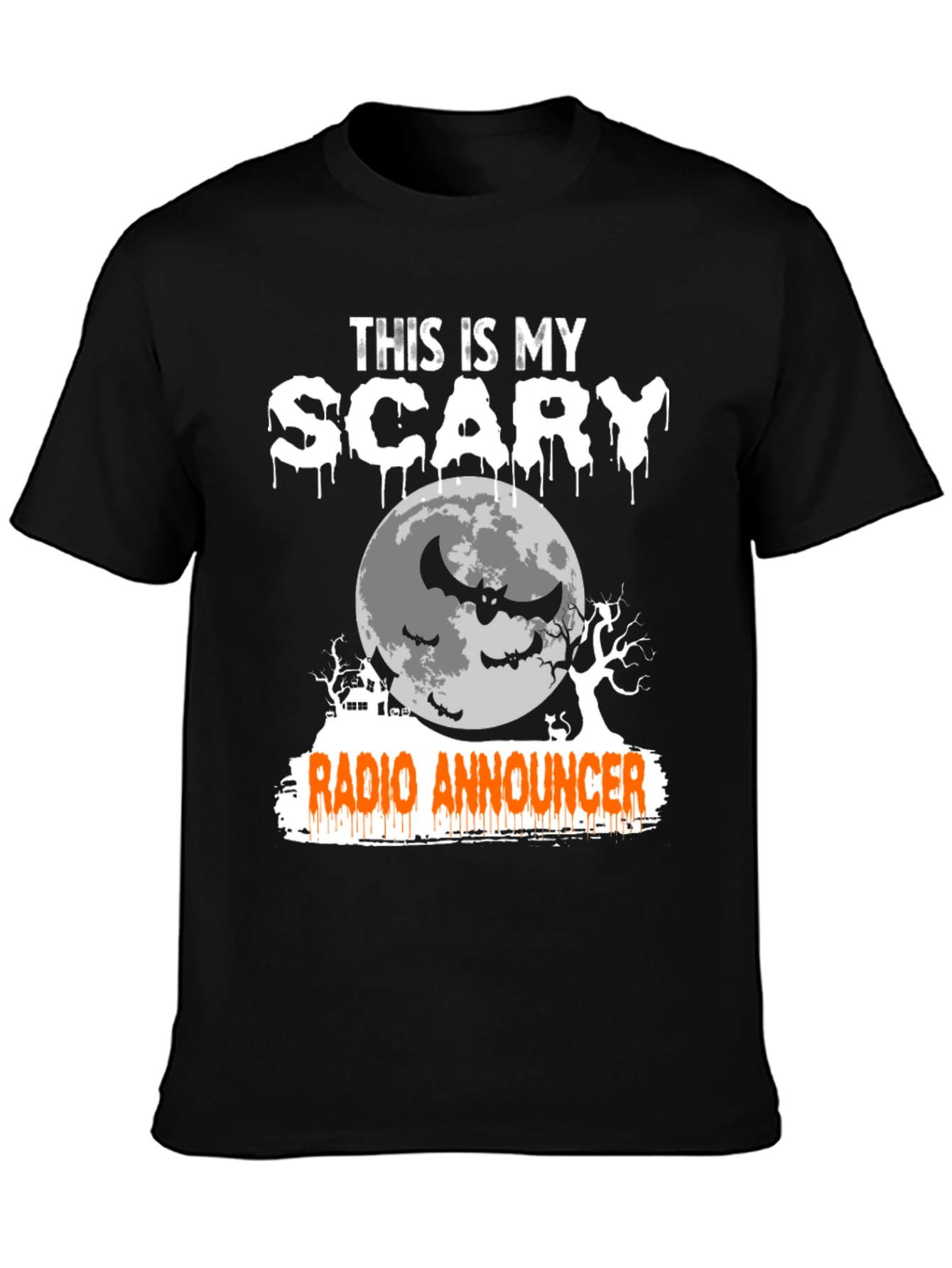 Scary Radio Announcer Halloween T-Shirt