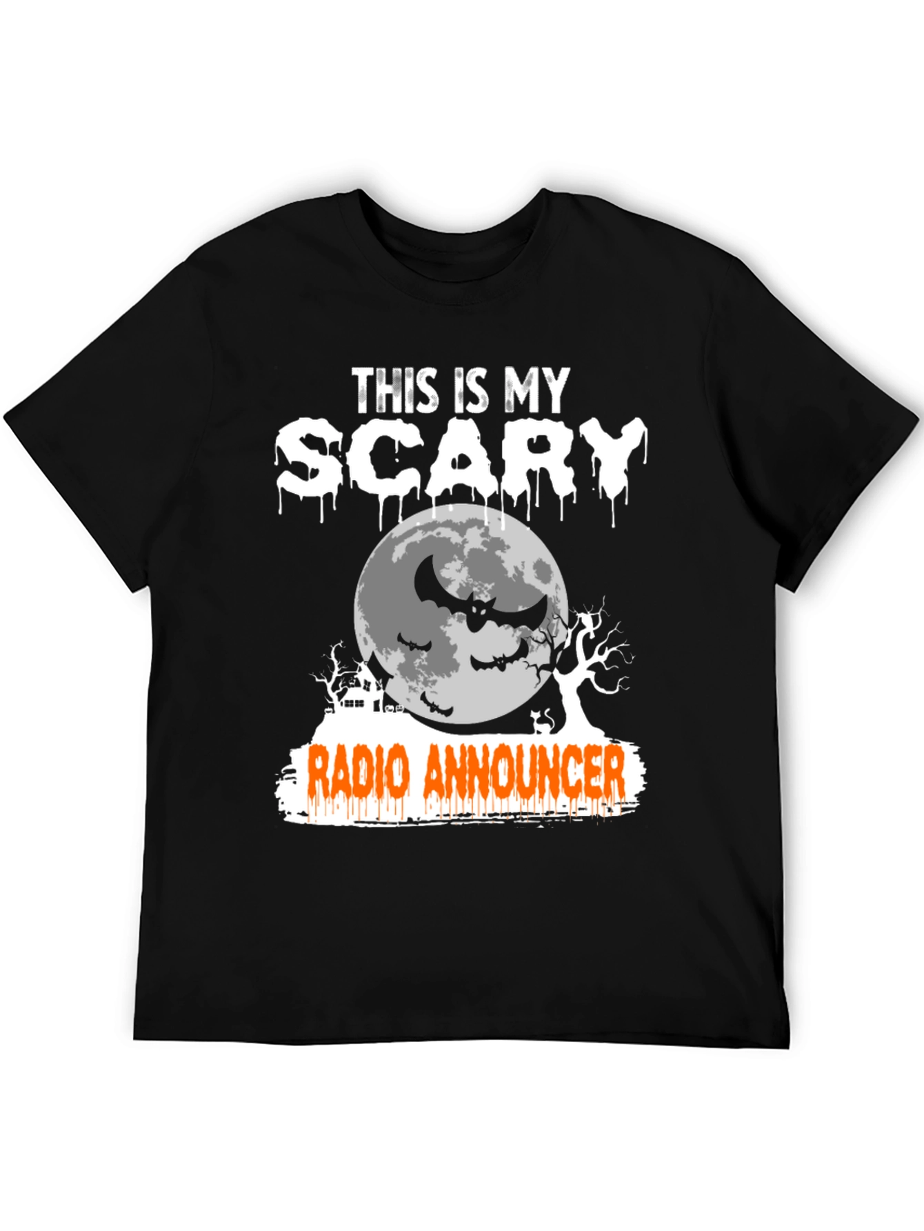 Scary Radio Announcer Halloween T-Shirt