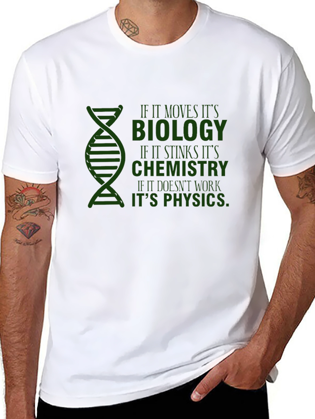 Science Humor T-Shirt: Biology Chemistry Physics
