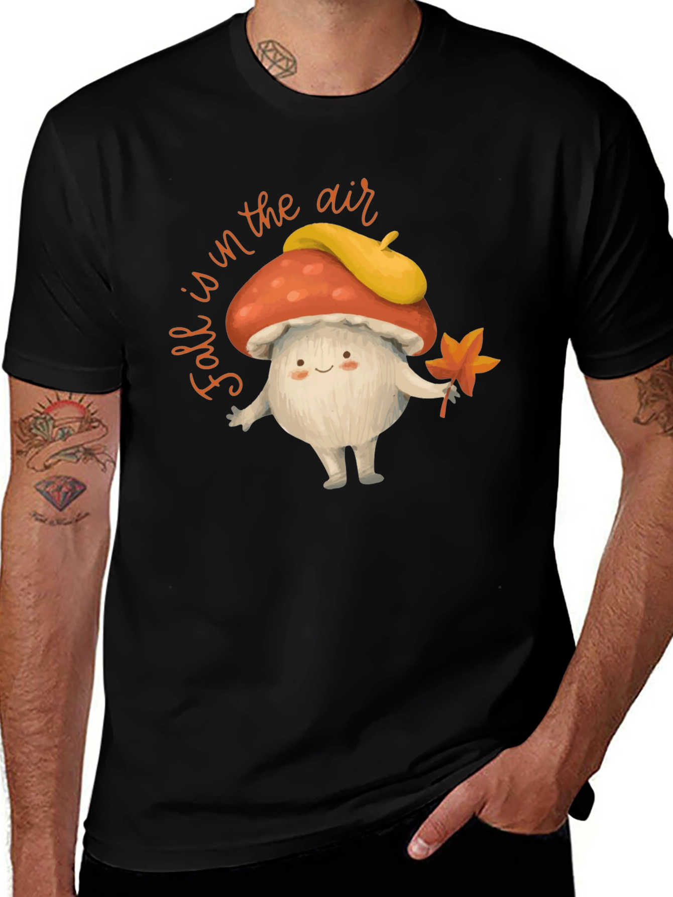 Fall Mushroom T-Shirt: Autumn Air