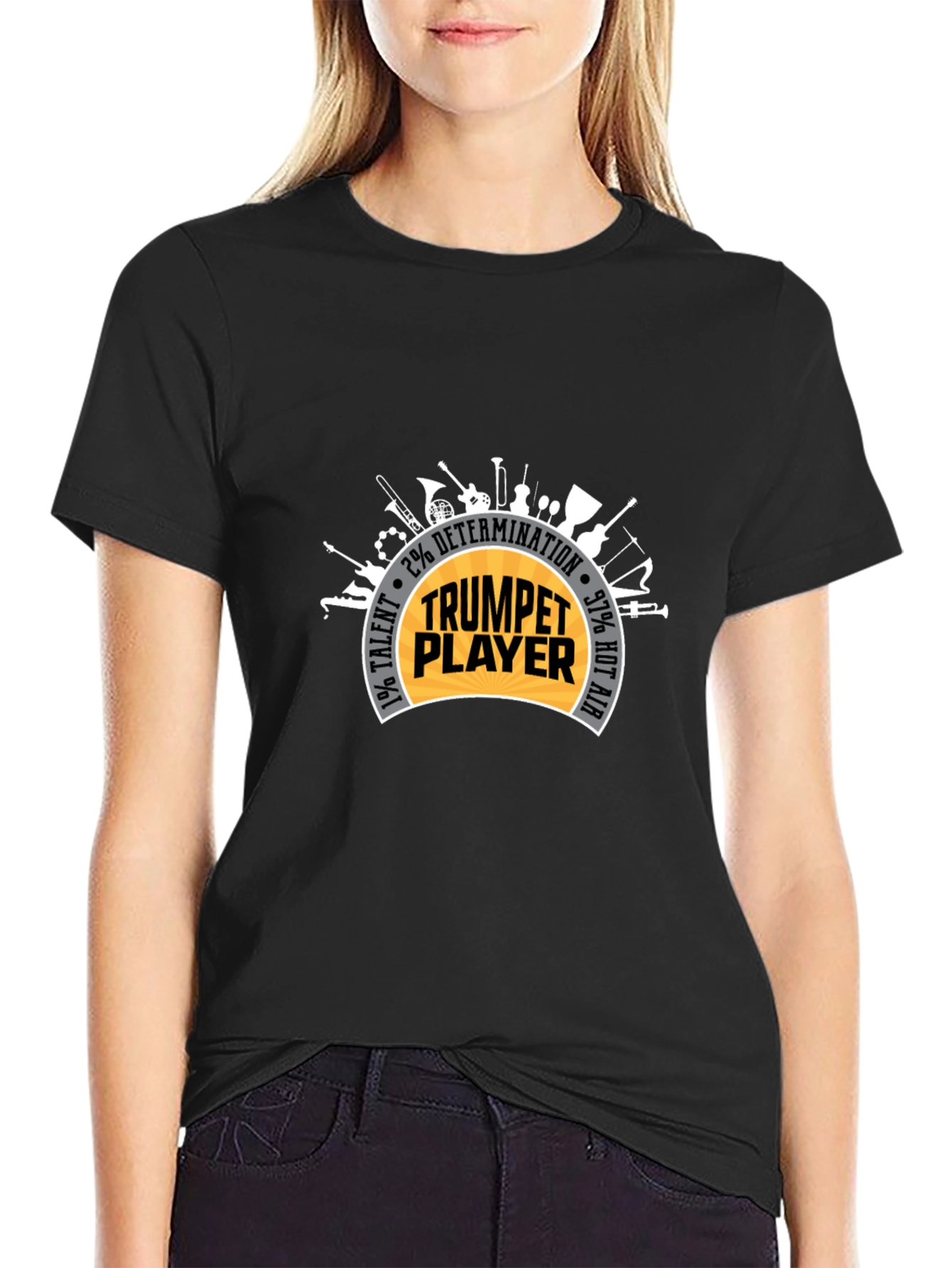 Trumpet Player T-Shirt: Talent Determination & Hot Air!