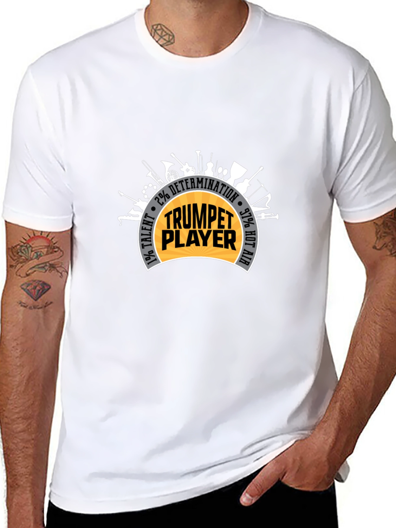 Trumpet Player T-Shirt: Talent Determination & Hot Air!