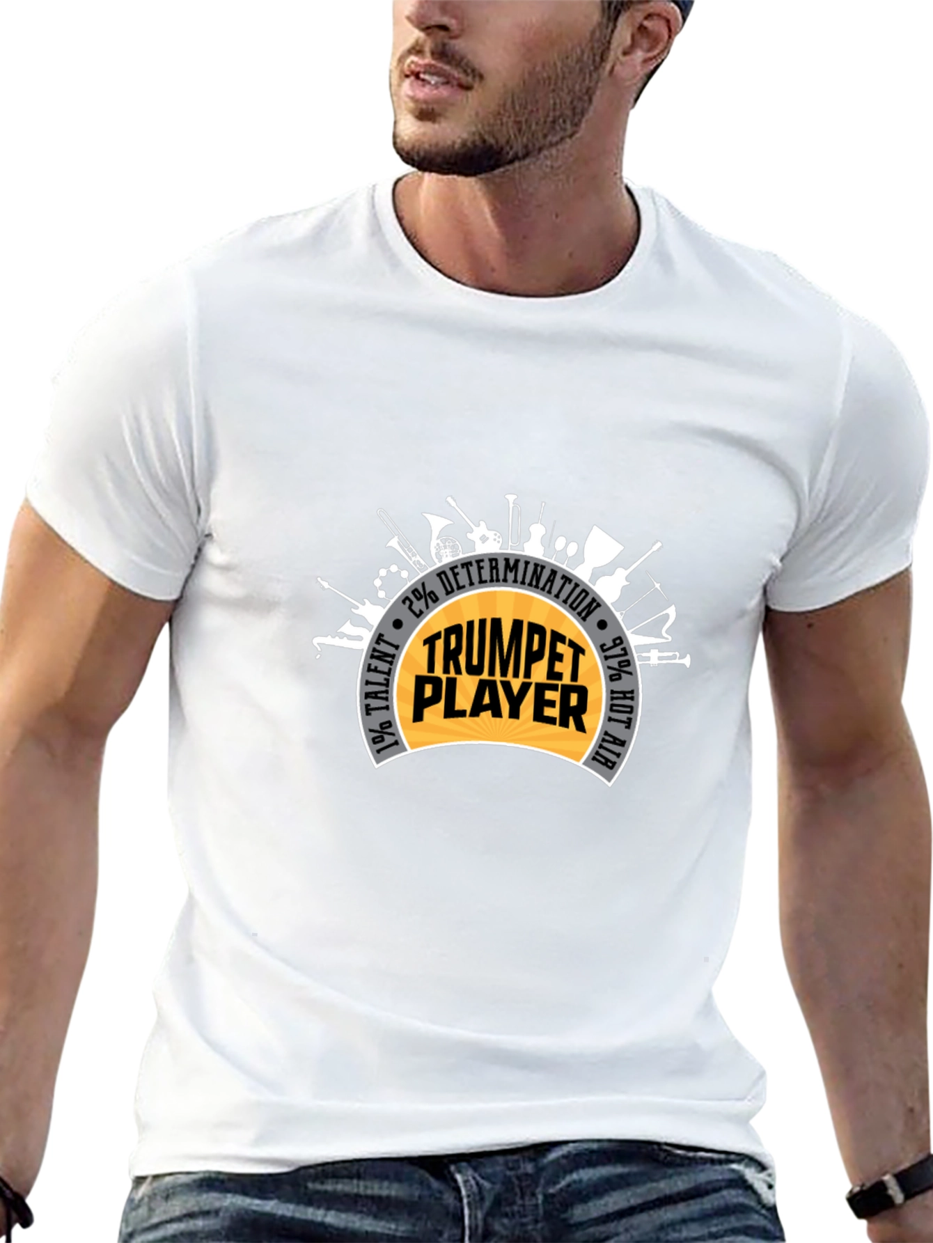 Trumpet Player T-Shirt: Talent Determination & Hot Air!