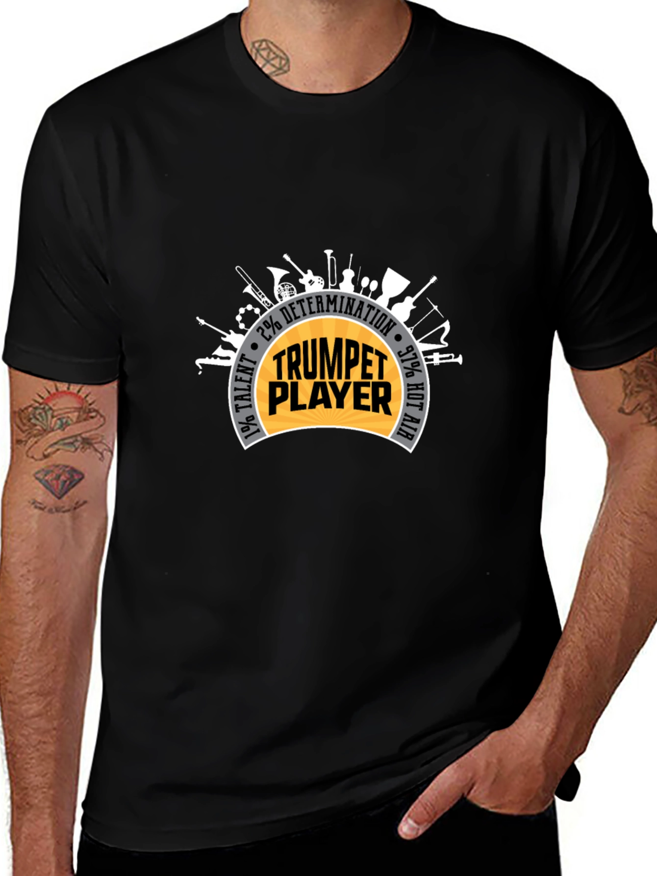 Trumpet Player T-Shirt: Talent Determination & Hot Air!
