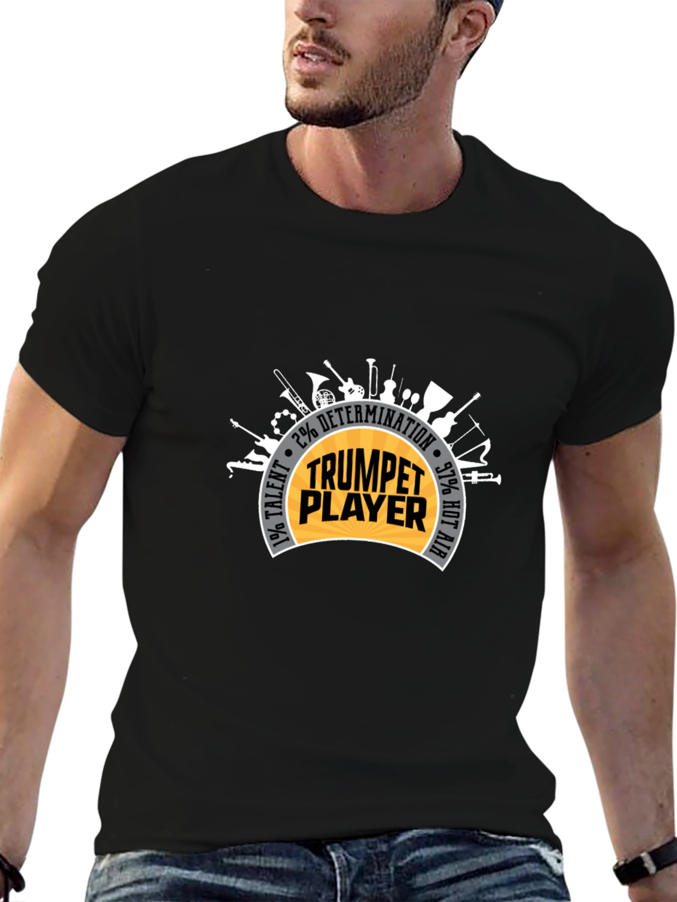Trumpet Player T-Shirt: Talent Determination & Hot Air!