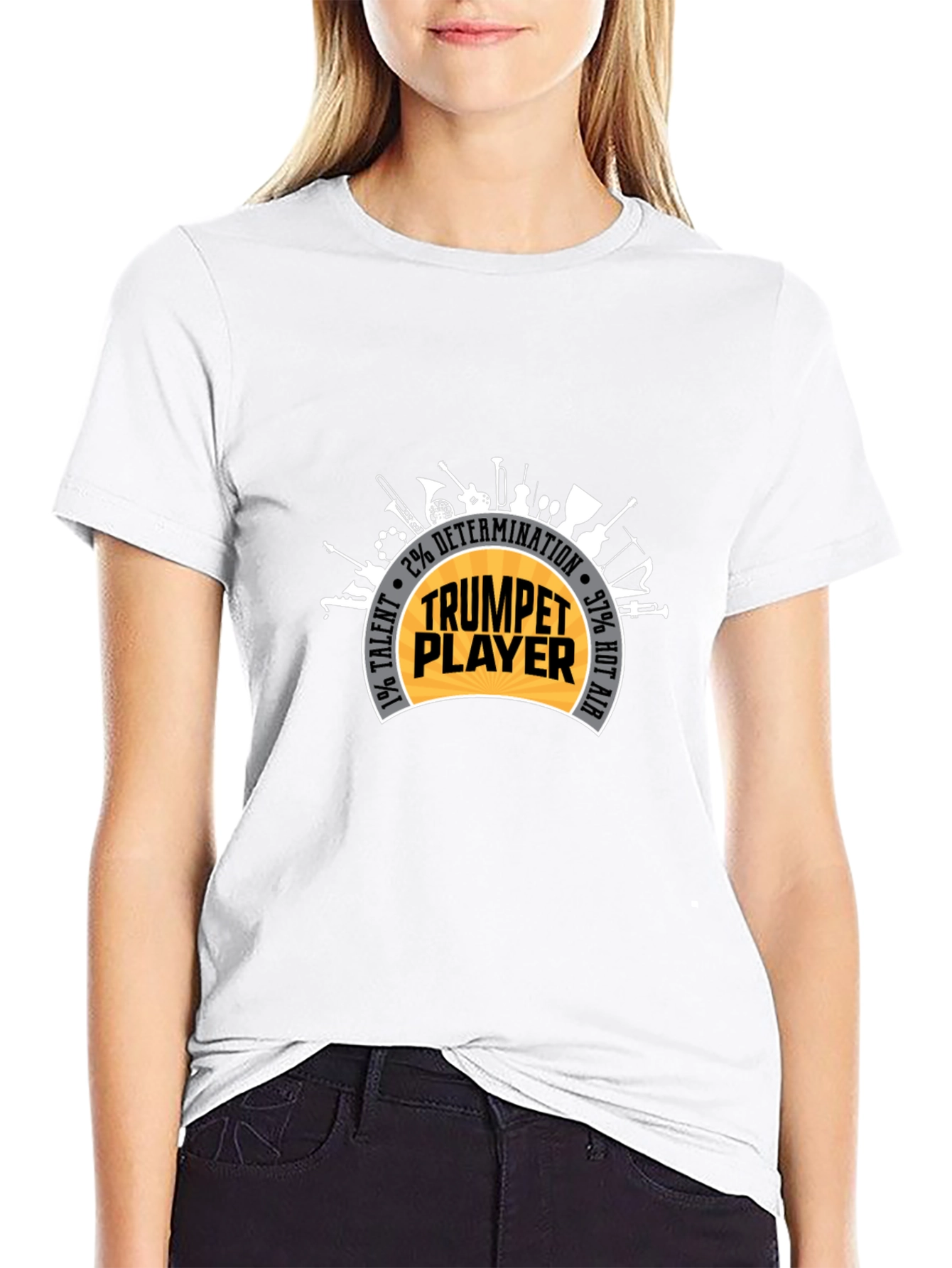 Trumpet Player T-Shirt: Talent Determination & Hot Air!