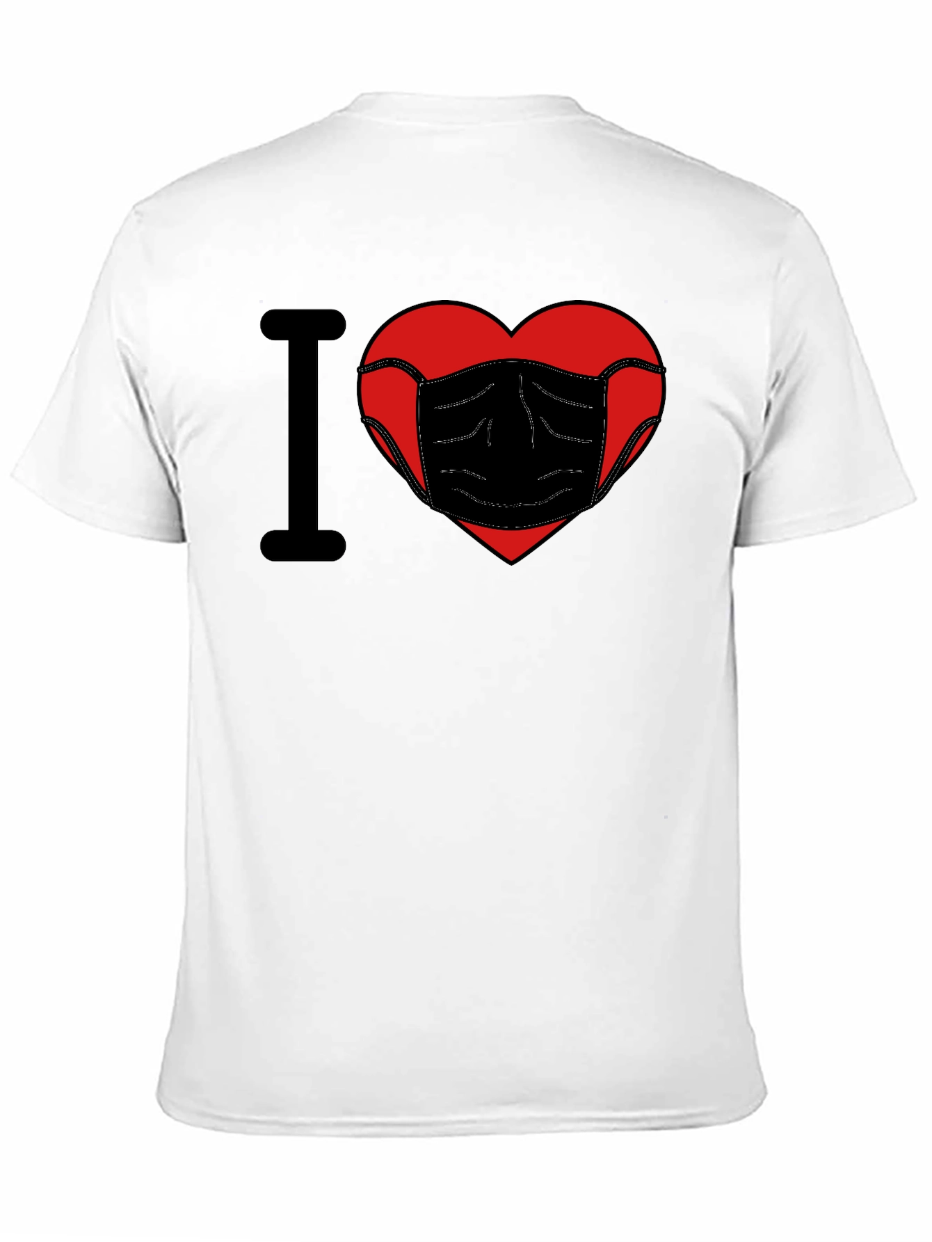 I Love Masks Graphic T-Shirt - Stay Safe