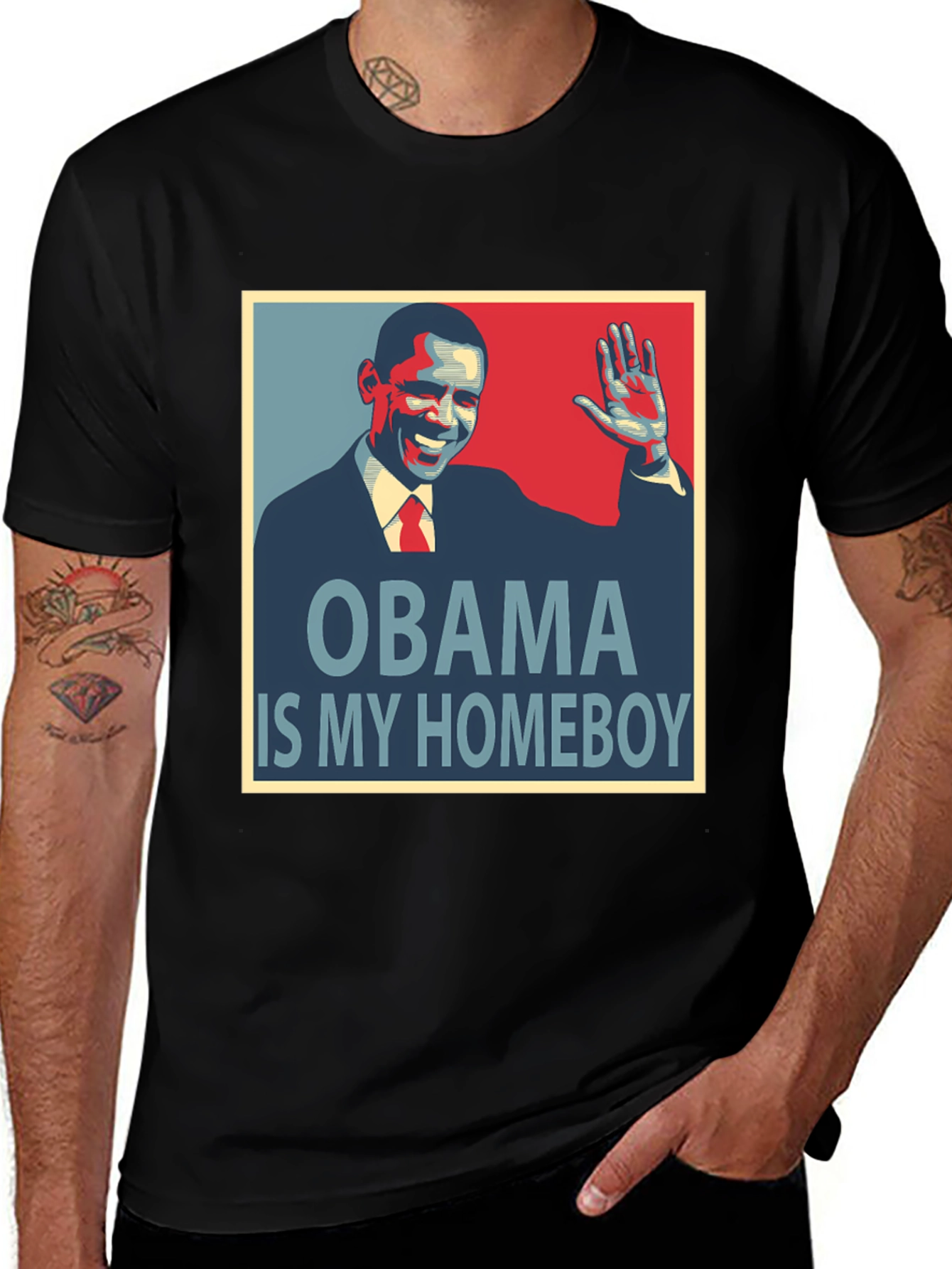 Obama Is My Homeboy Graphic T-Shirt
