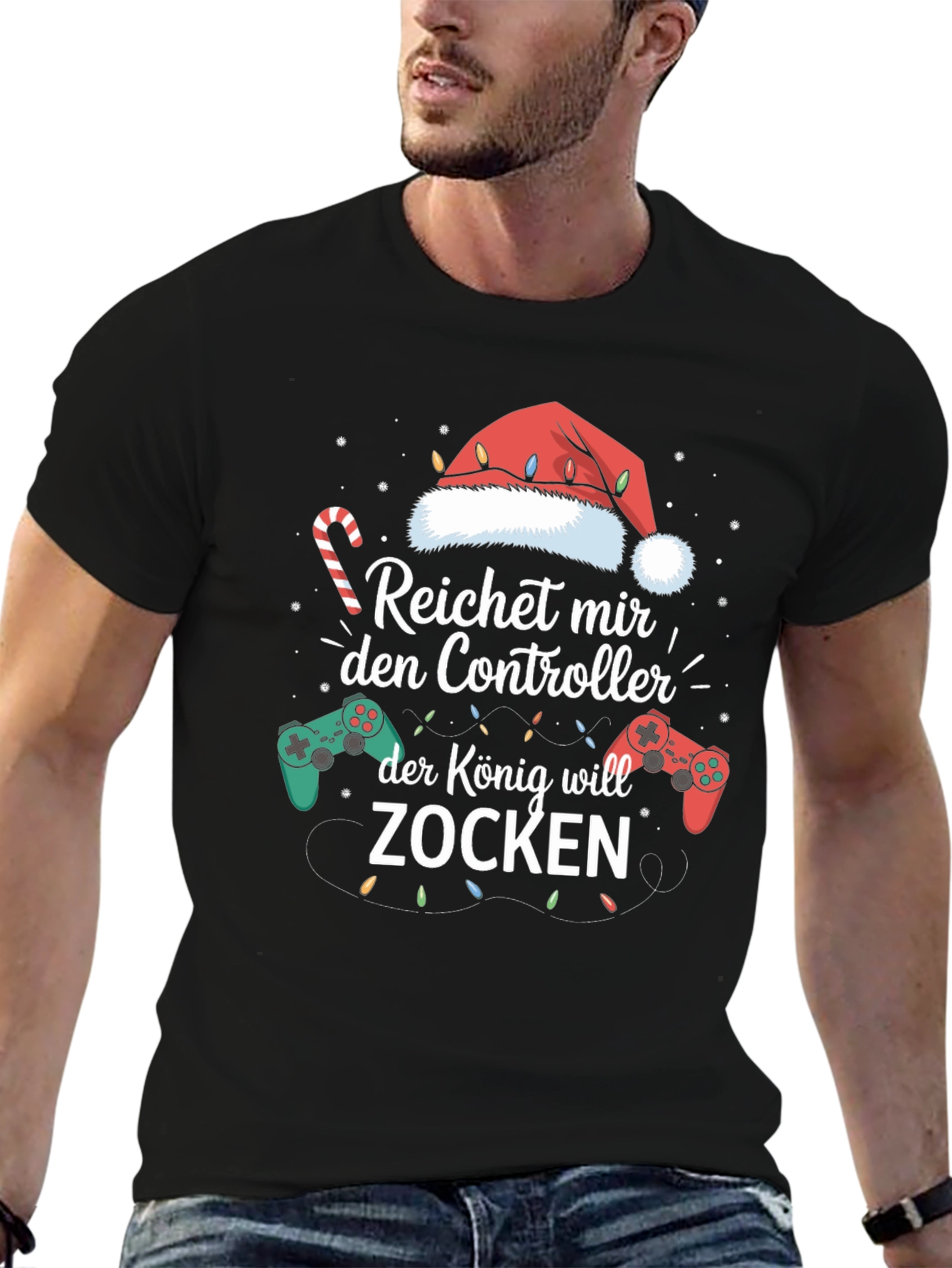 Reichet mir den Controller Gaming Christmas T-Shirt