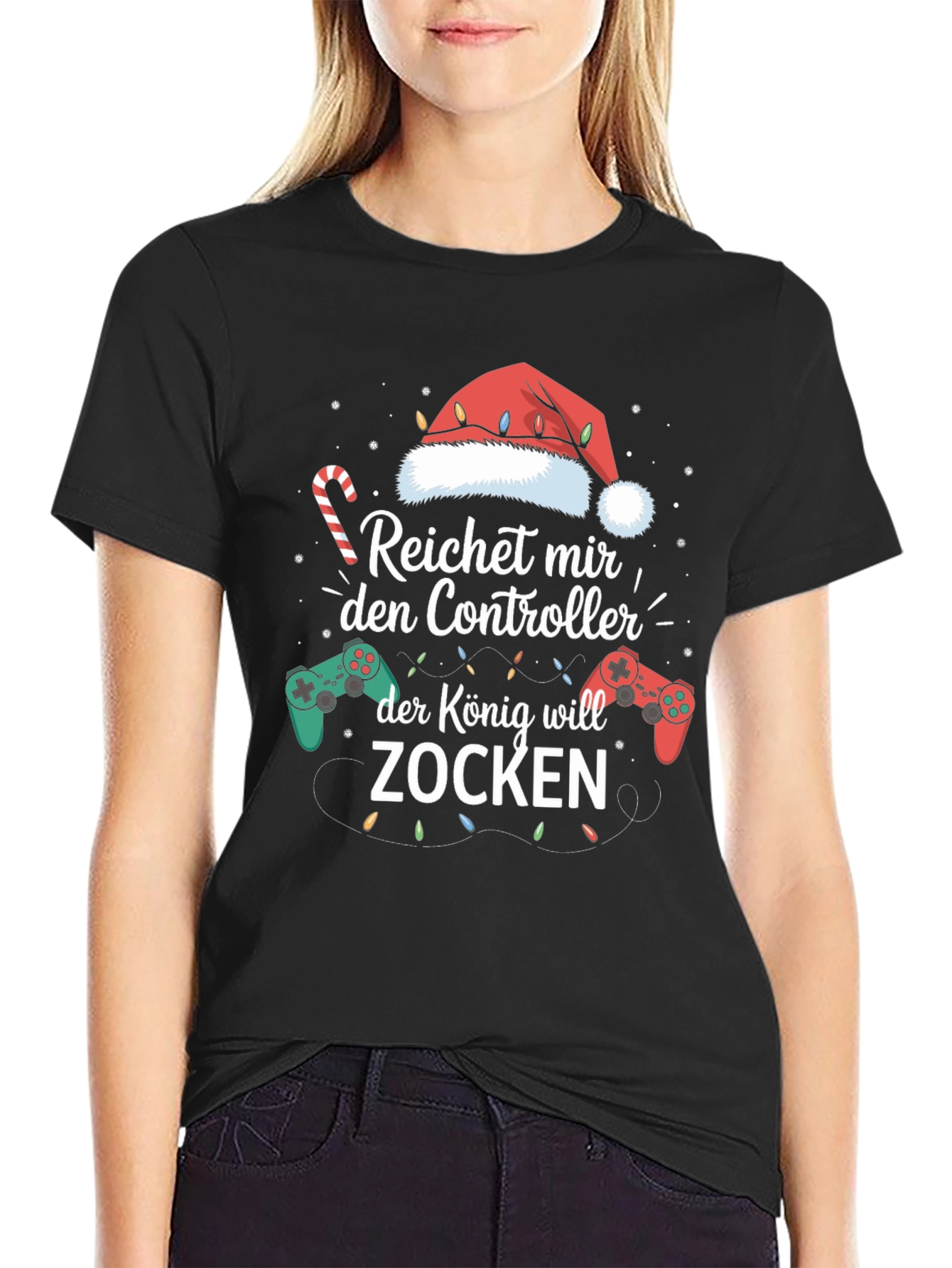 Reichet mir den Controller Gaming Christmas T-Shirt