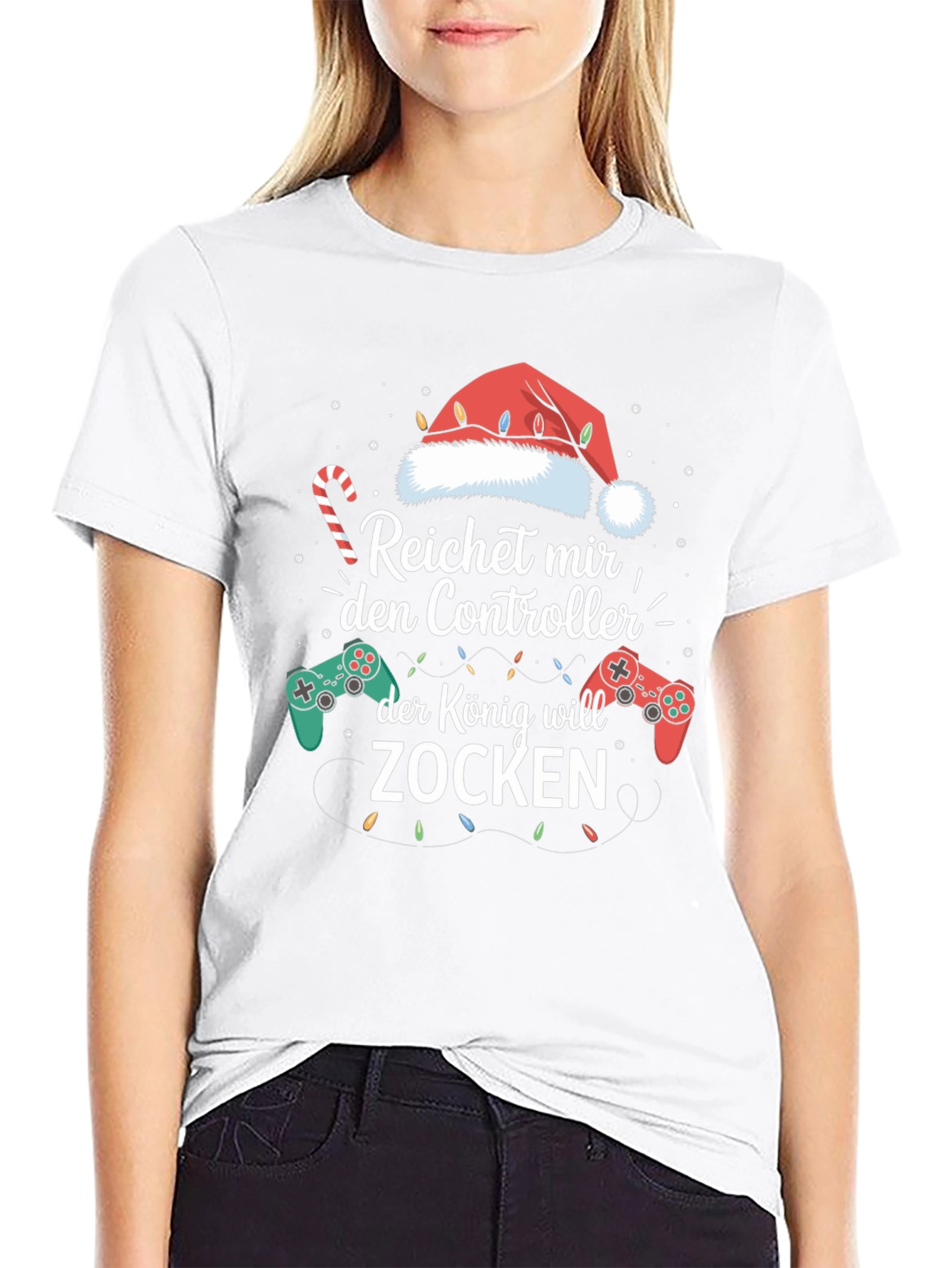 Reichet mir den Controller Gaming Christmas T-Shirt