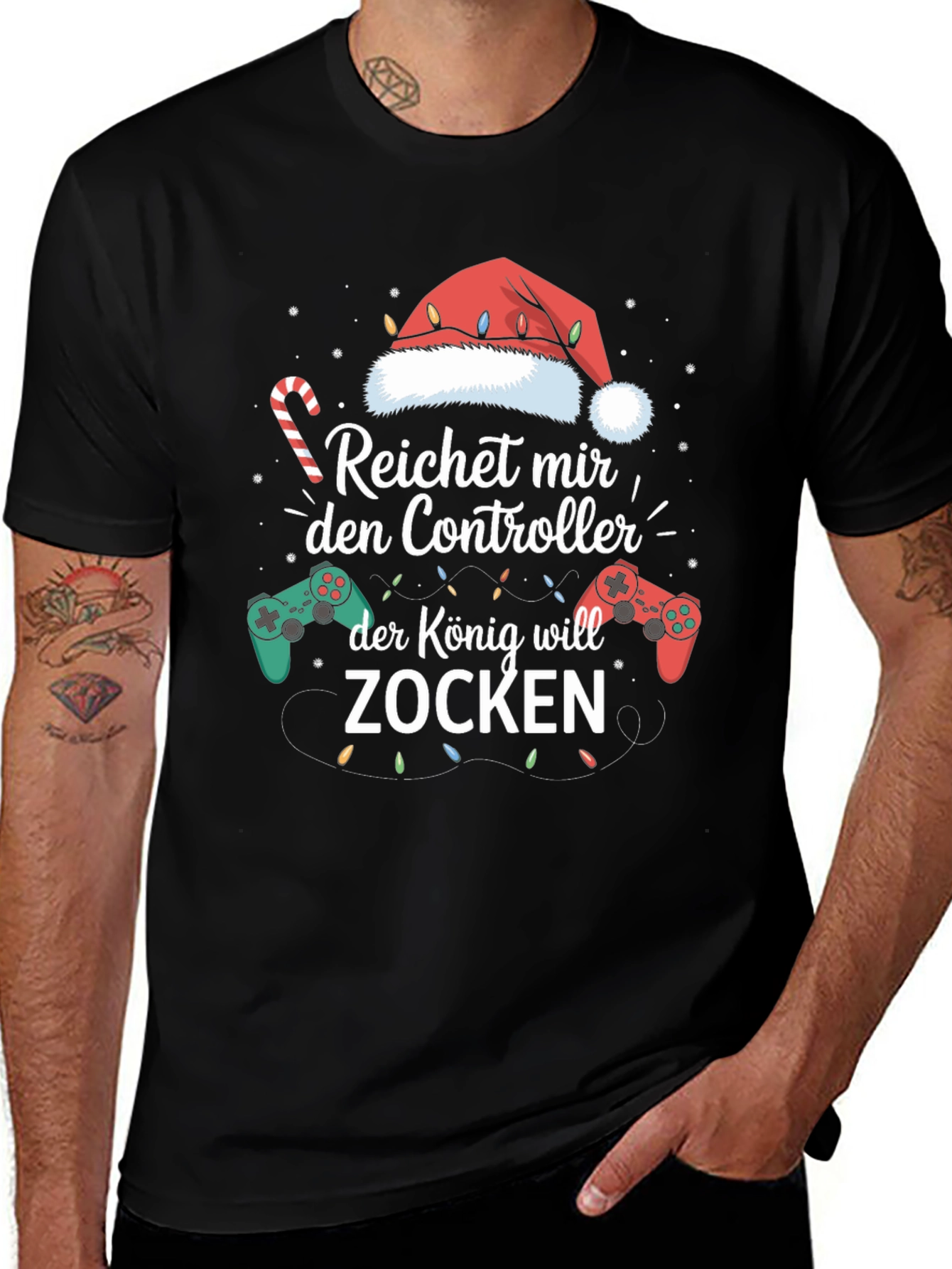 Reichet mir den Controller Gaming Christmas T-Shirt