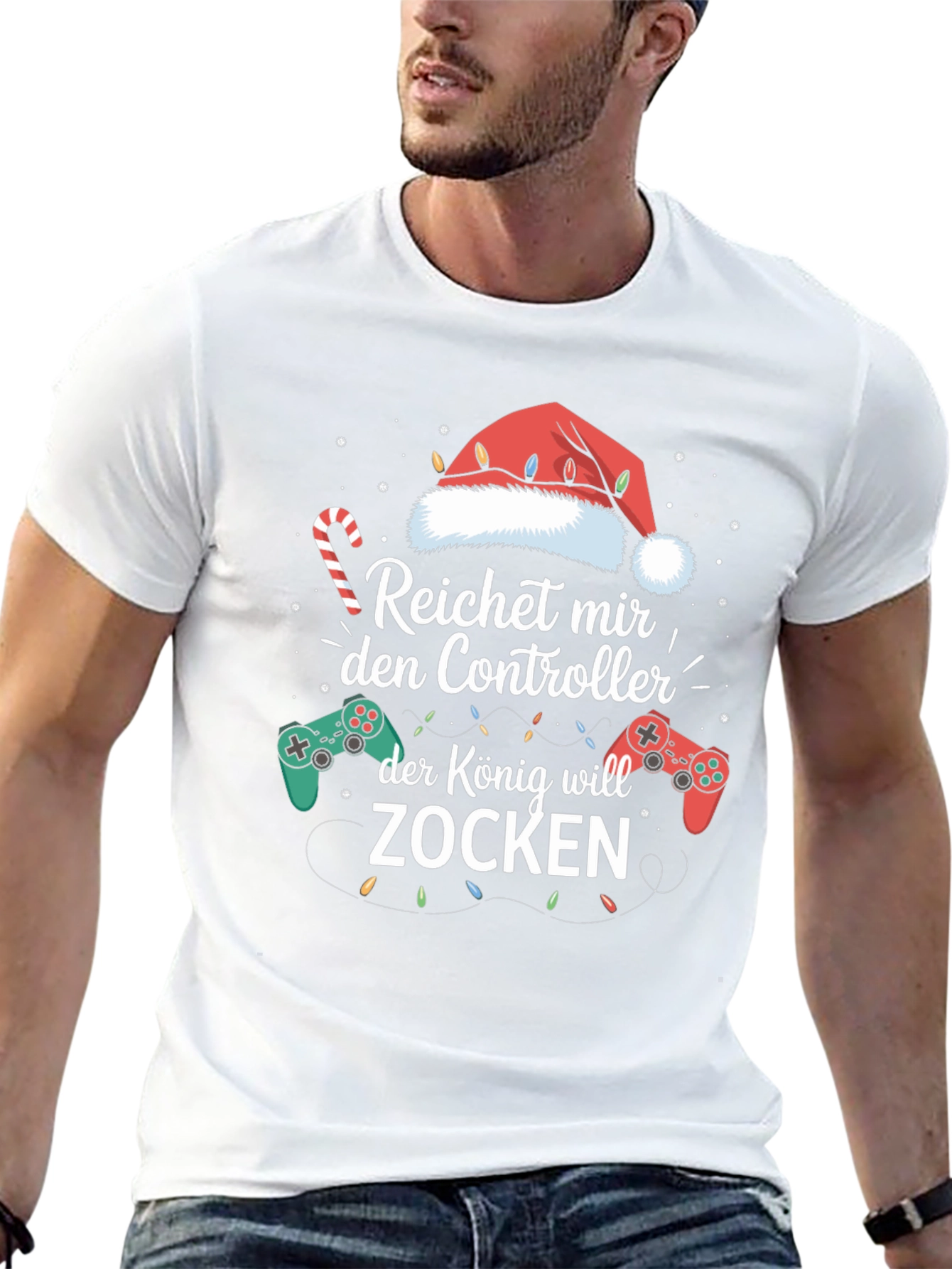 Reichet mir den Controller Gaming Christmas T-Shirt