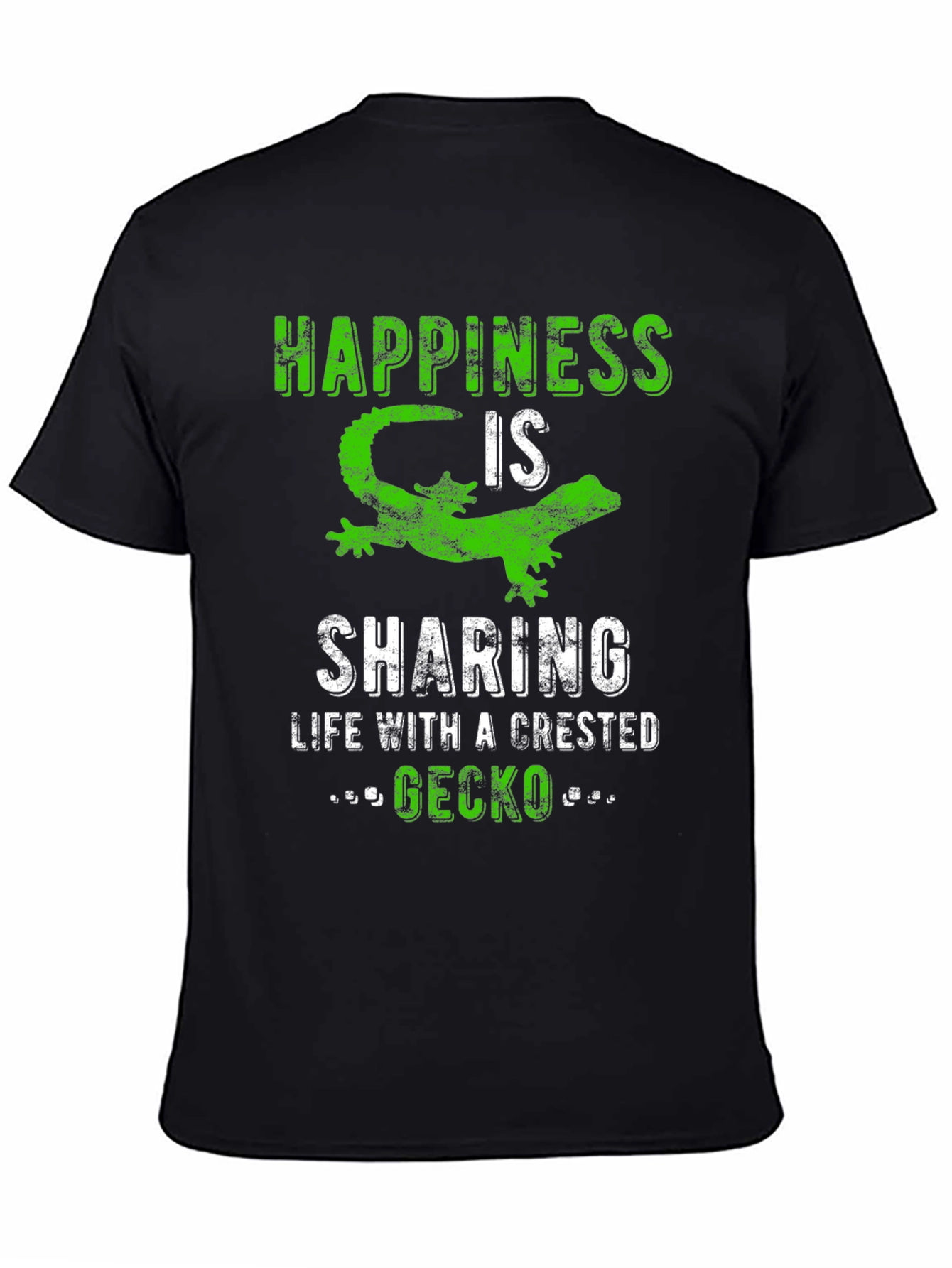 Happiness Crested Gecko Graphic Tee - Unisex