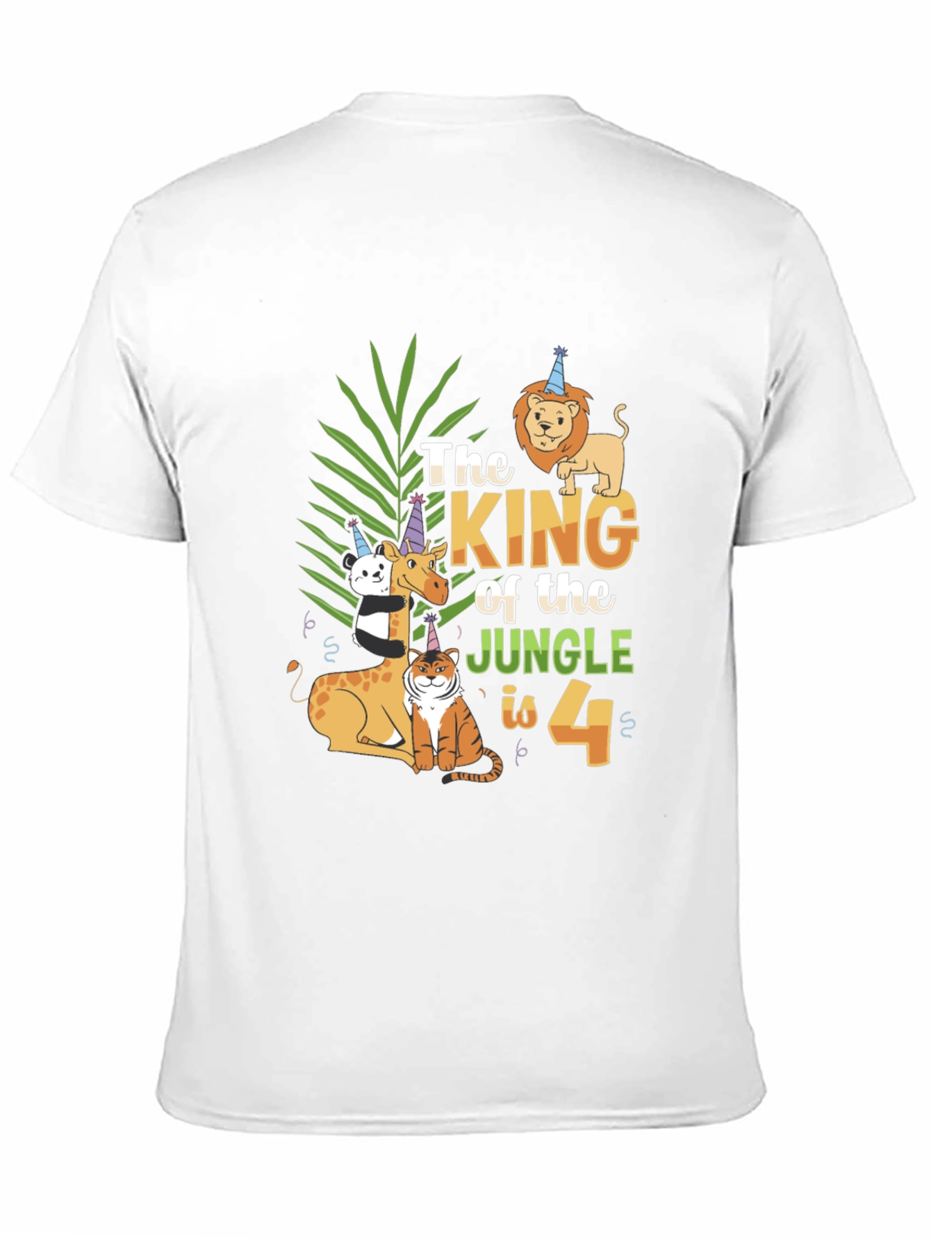 King of the Jungle 4th Birthday T-Shirt