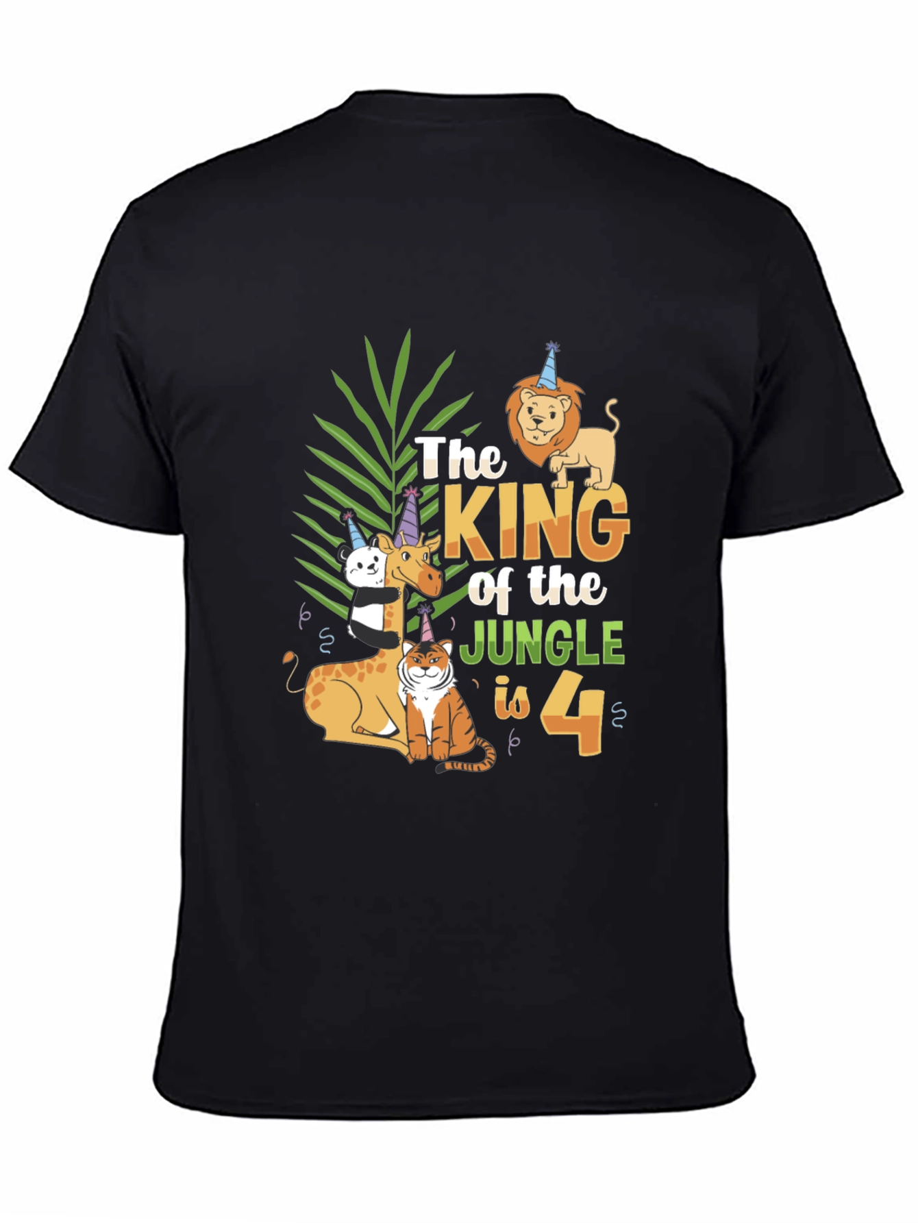 King of the Jungle 4th Birthday T-Shirt