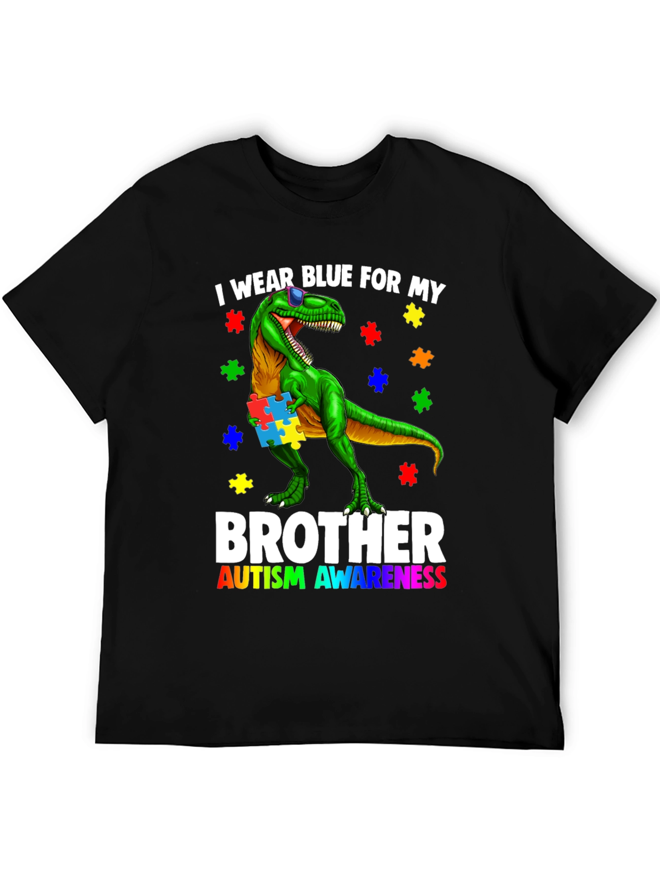 Autism Awareness Dinosaur T-Shirt