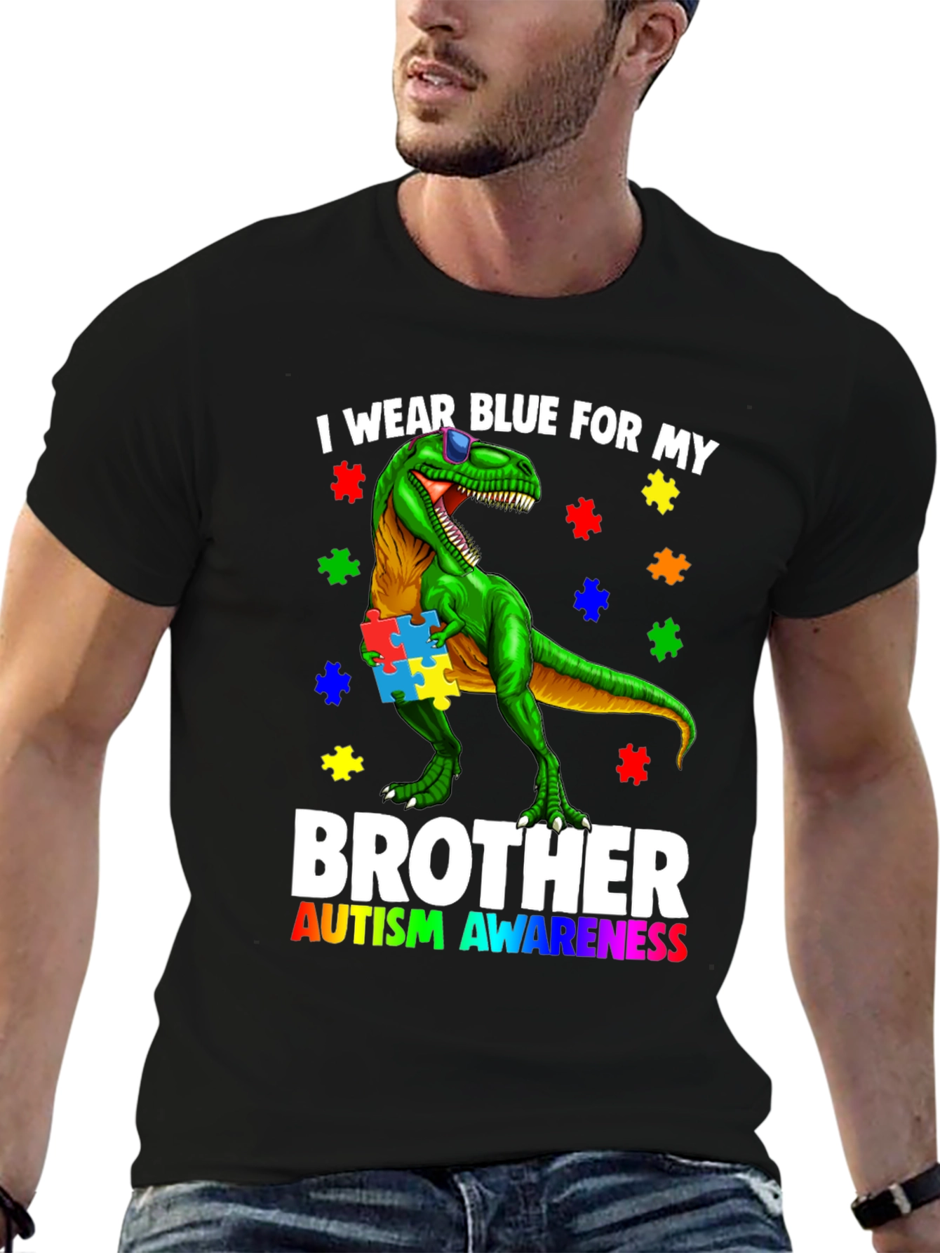 Autism Awareness Dinosaur T-Shirt