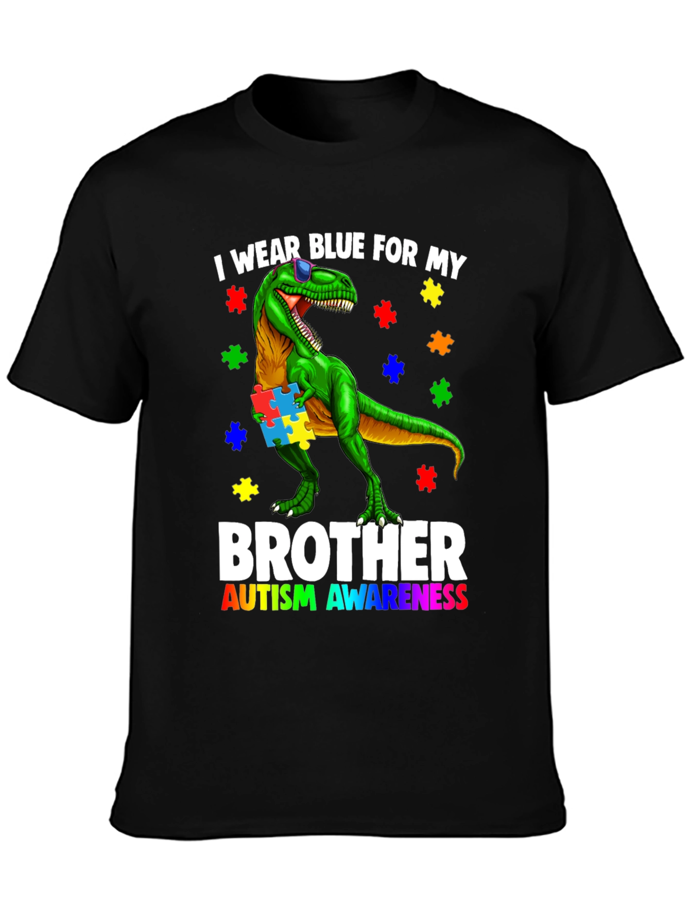 Autism Awareness Dinosaur T-Shirt