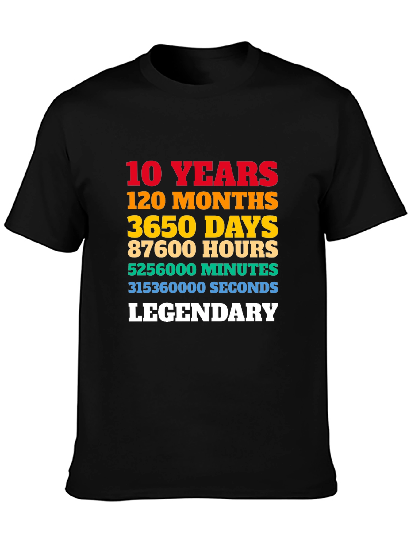 10 Years Legendary Graphic T-Shirt
