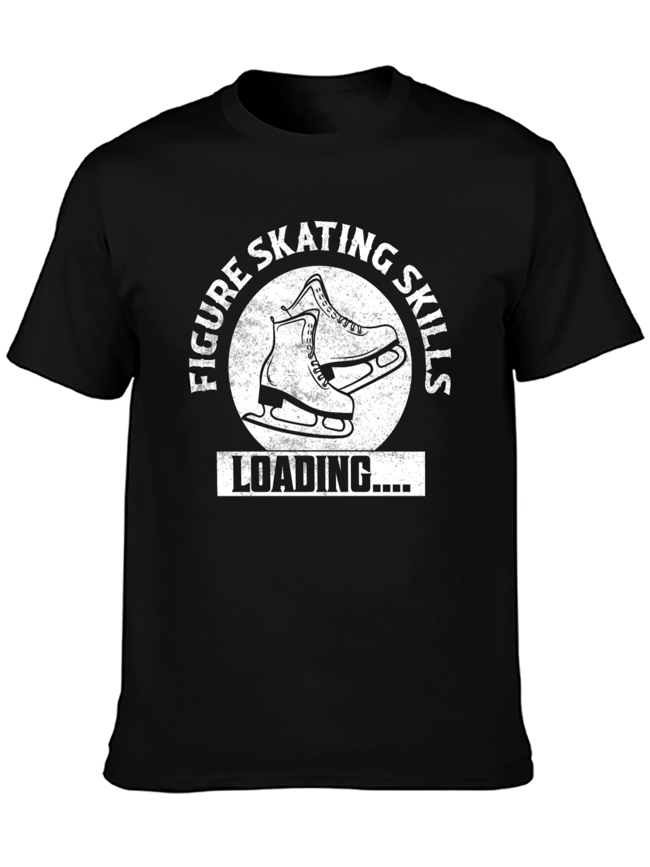 Figure Skating Skills Loading T-Shirt - Black
