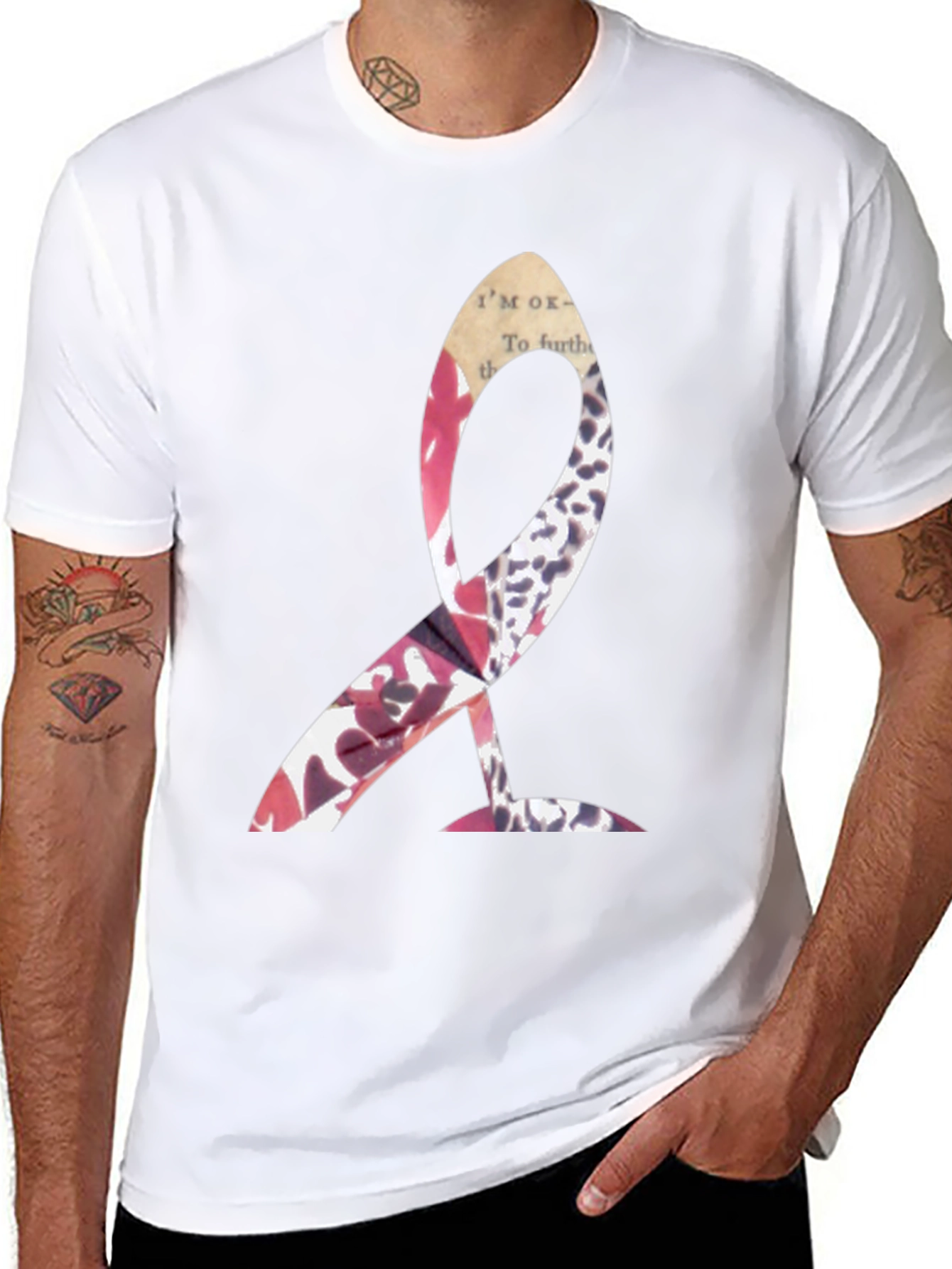Abstract Graphic Print Tee - Modern Streetwear T-Shirt