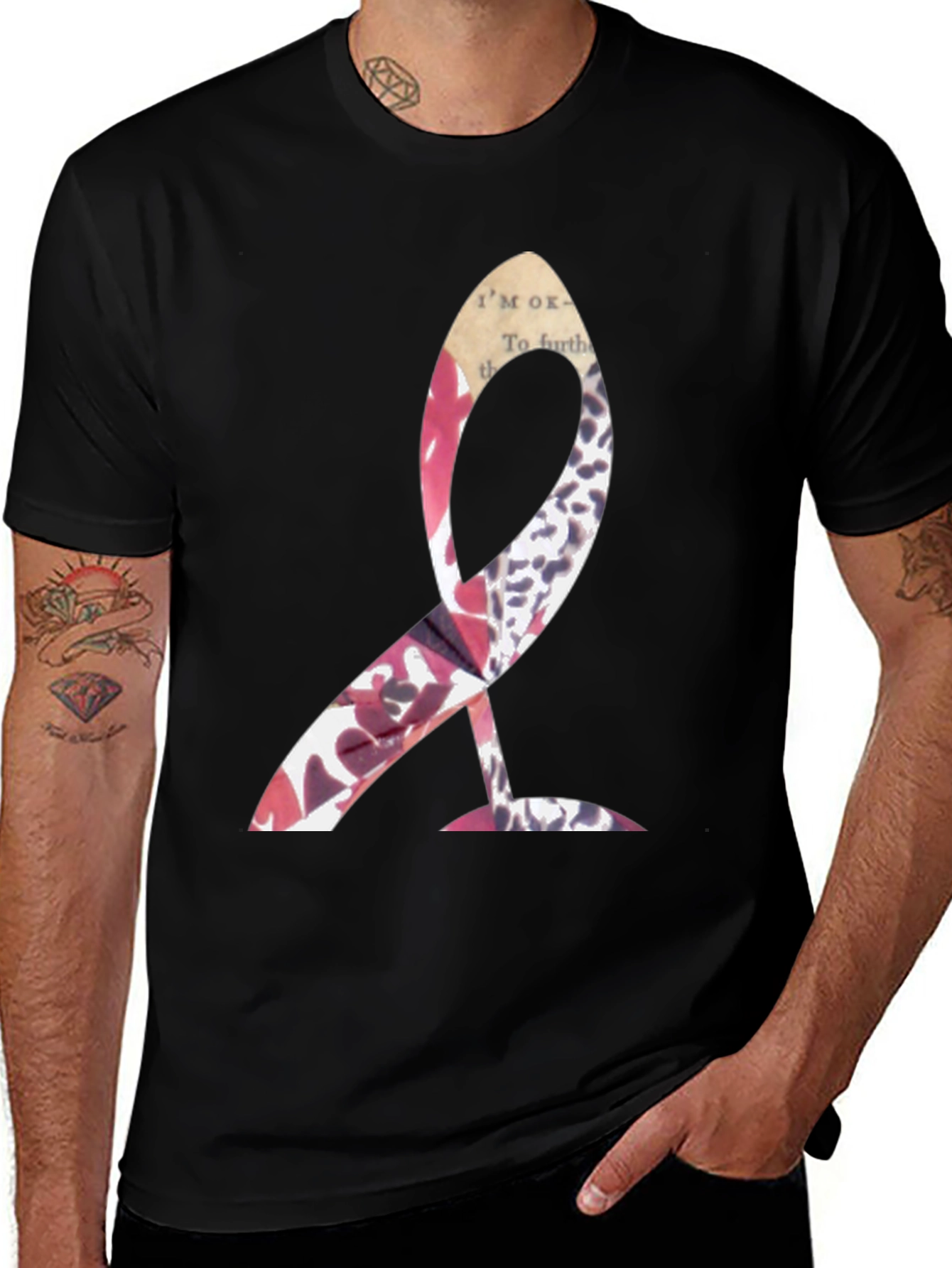 Abstract Graphic Print Tee - Modern Streetwear T-Shirt
