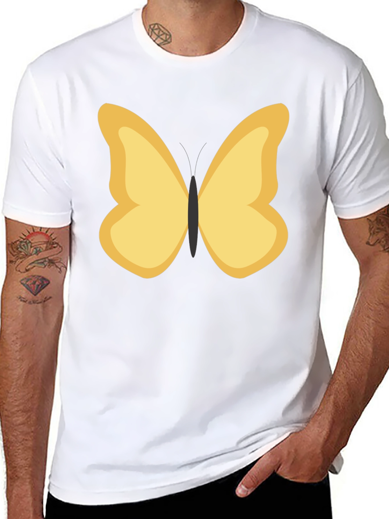 Butterfly Graphic Tee - Stylish Casual Wear