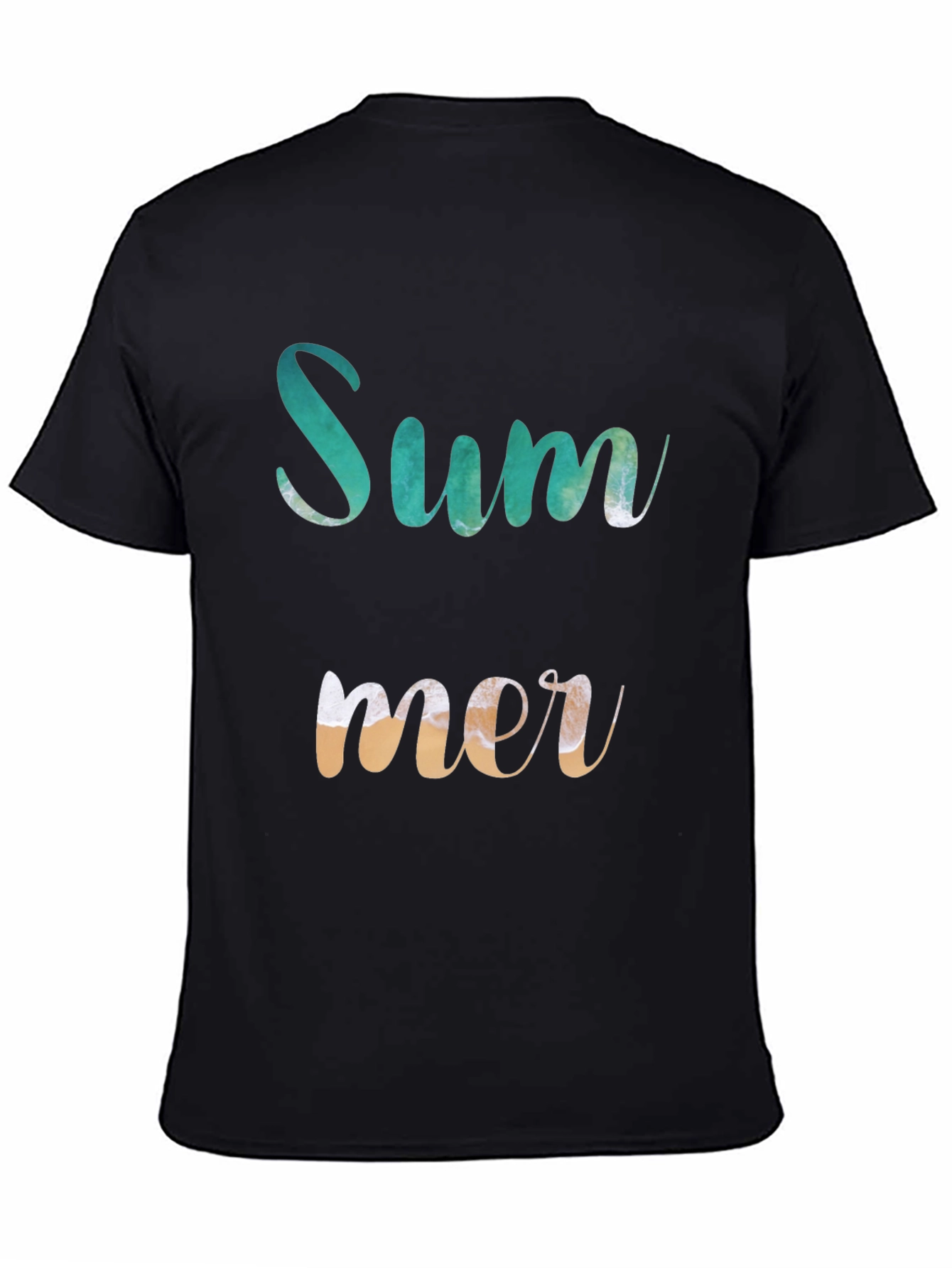 Summer T-Shirt - Beach Wave Design - Casual Wear