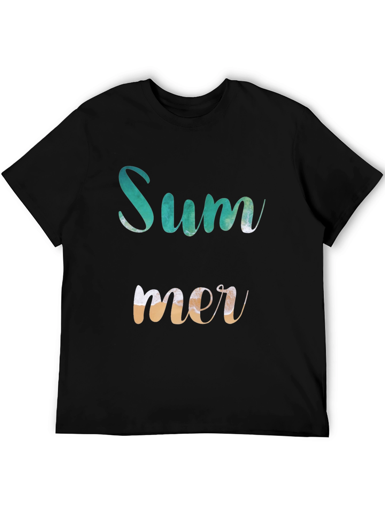 Summer T-Shirt - Beach Wave Design - Casual Wear