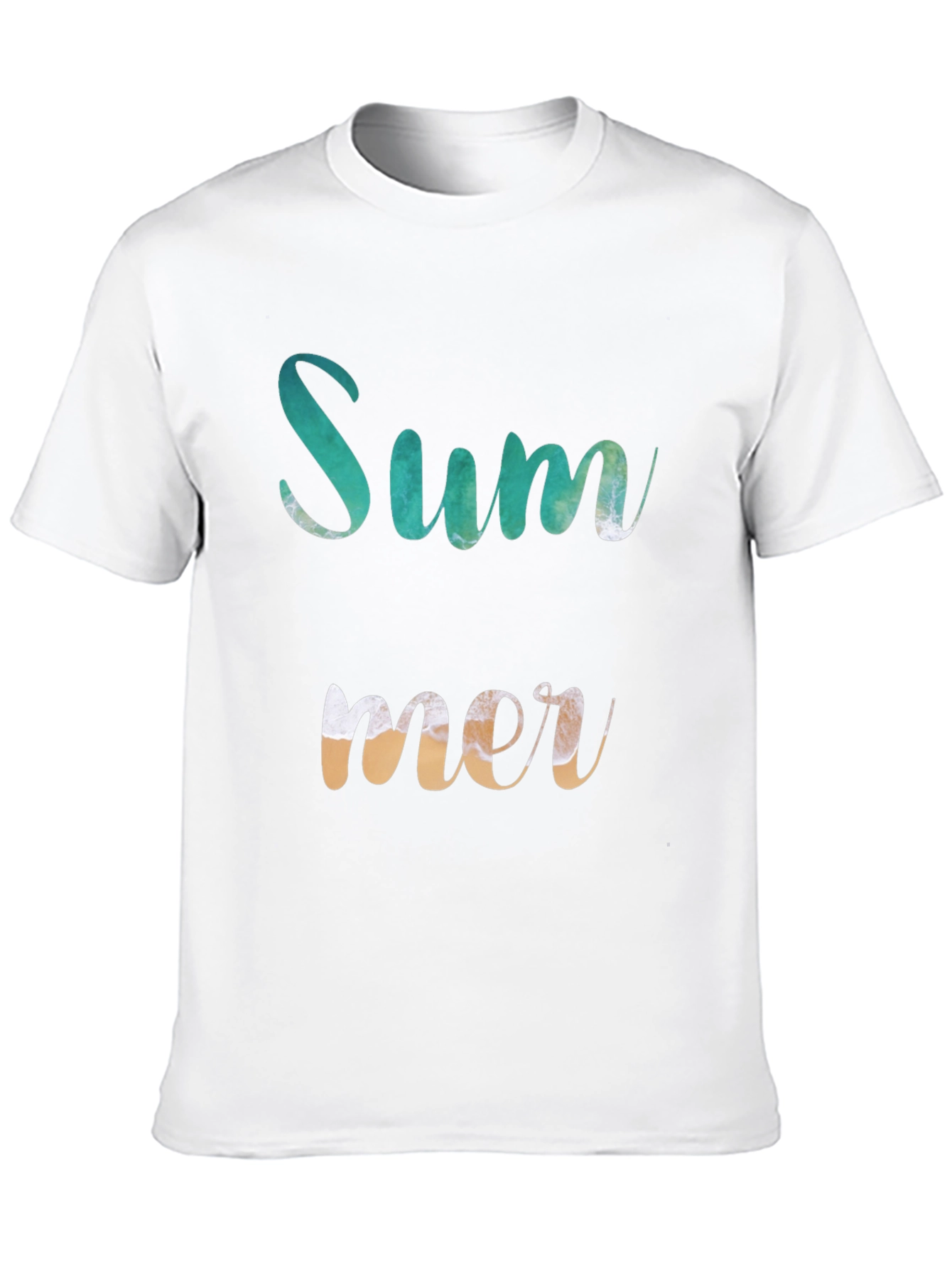 Summer T-Shirt - Beach Wave Design - Casual Wear