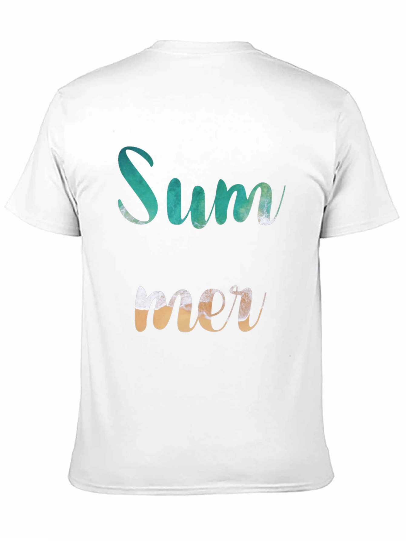 Summer T-Shirt - Beach Wave Design - Casual Wear