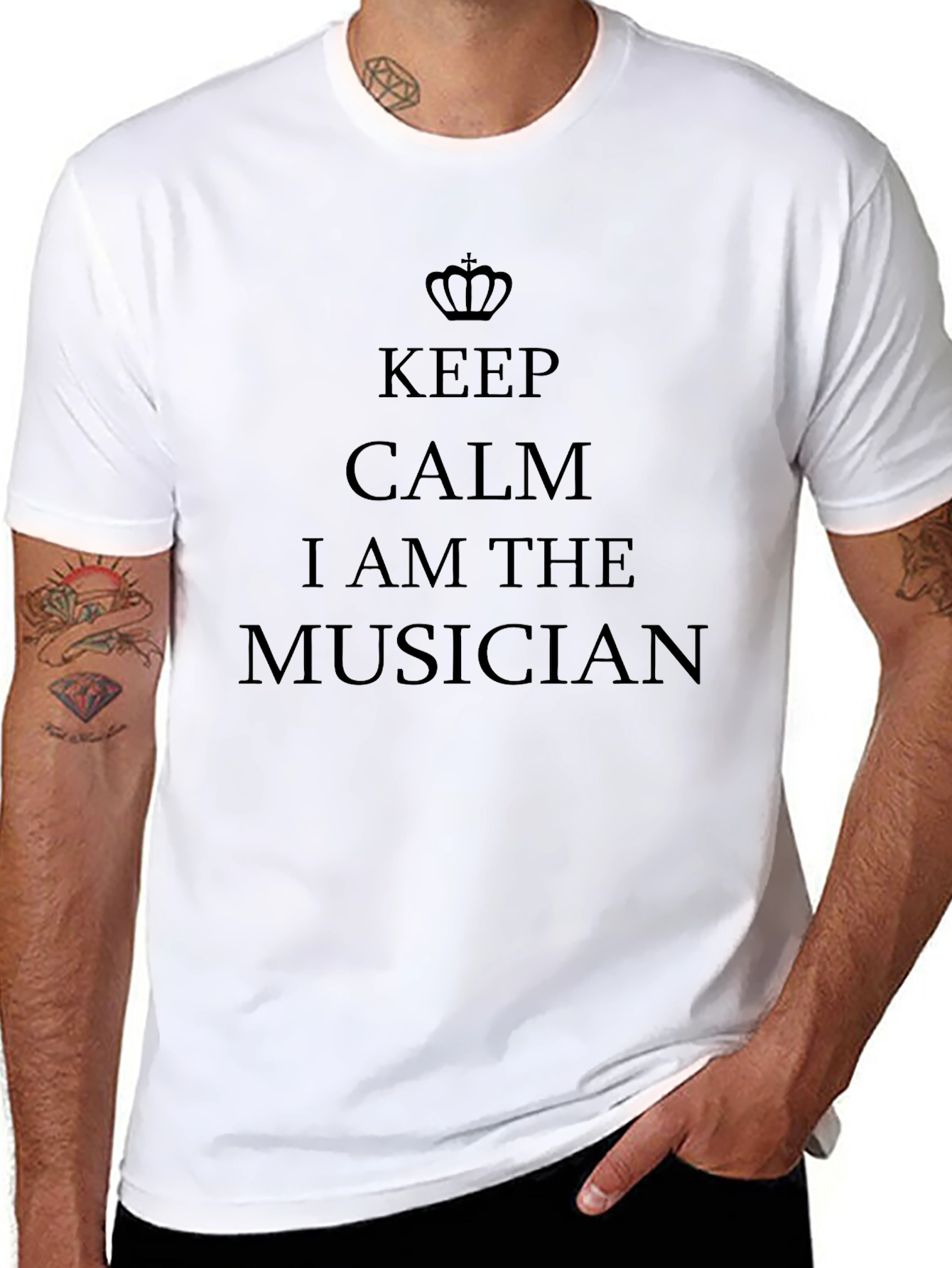 Keep Calm I Am The Musician - Black T-Shirt