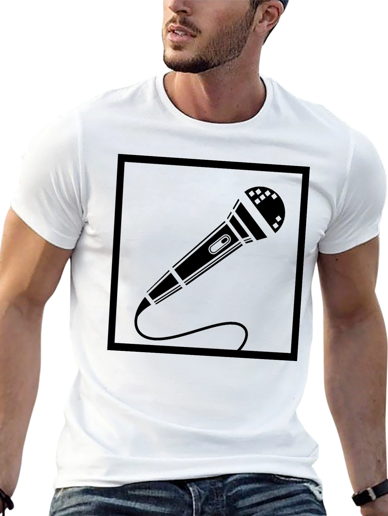 Karaoke Night T-Shirt - Microphone Graphic Tee