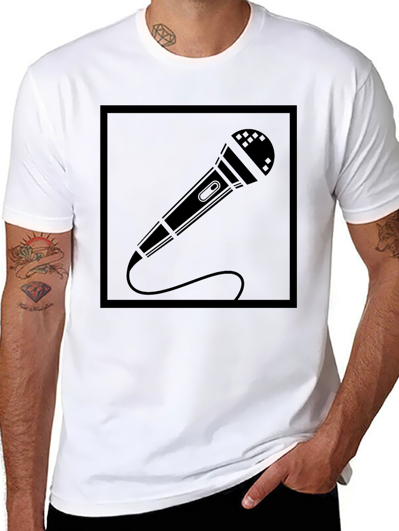 Karaoke Night T-Shirt - Microphone Graphic Tee