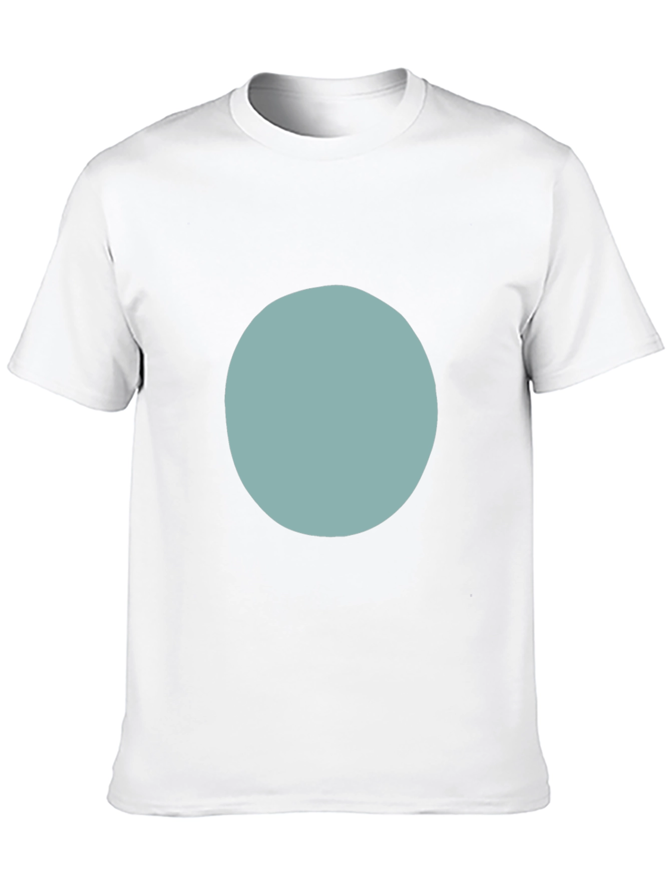 Modern Black T-Shirt with Minimalist Circle Design