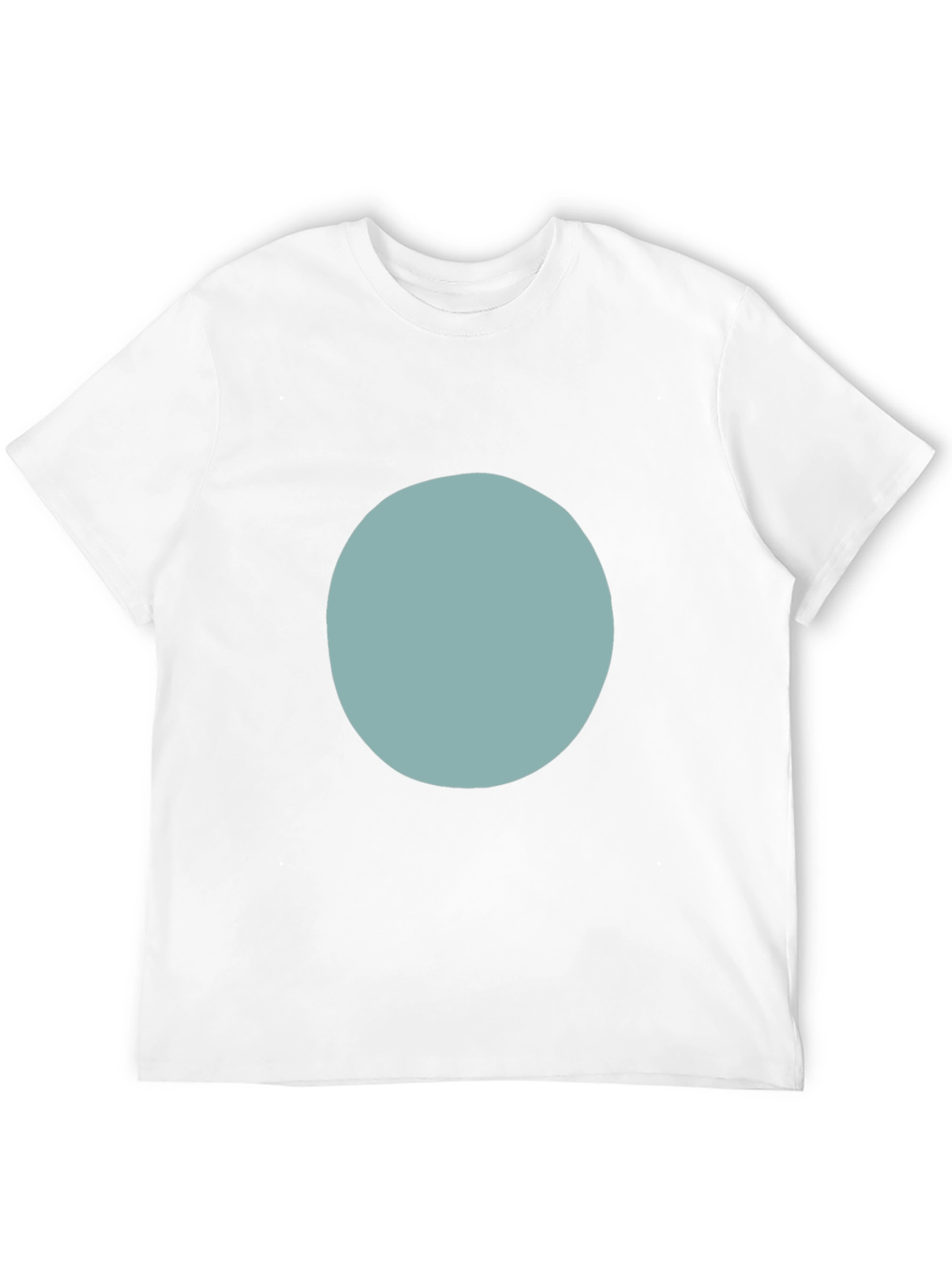 Modern Black T-Shirt with Minimalist Circle Design