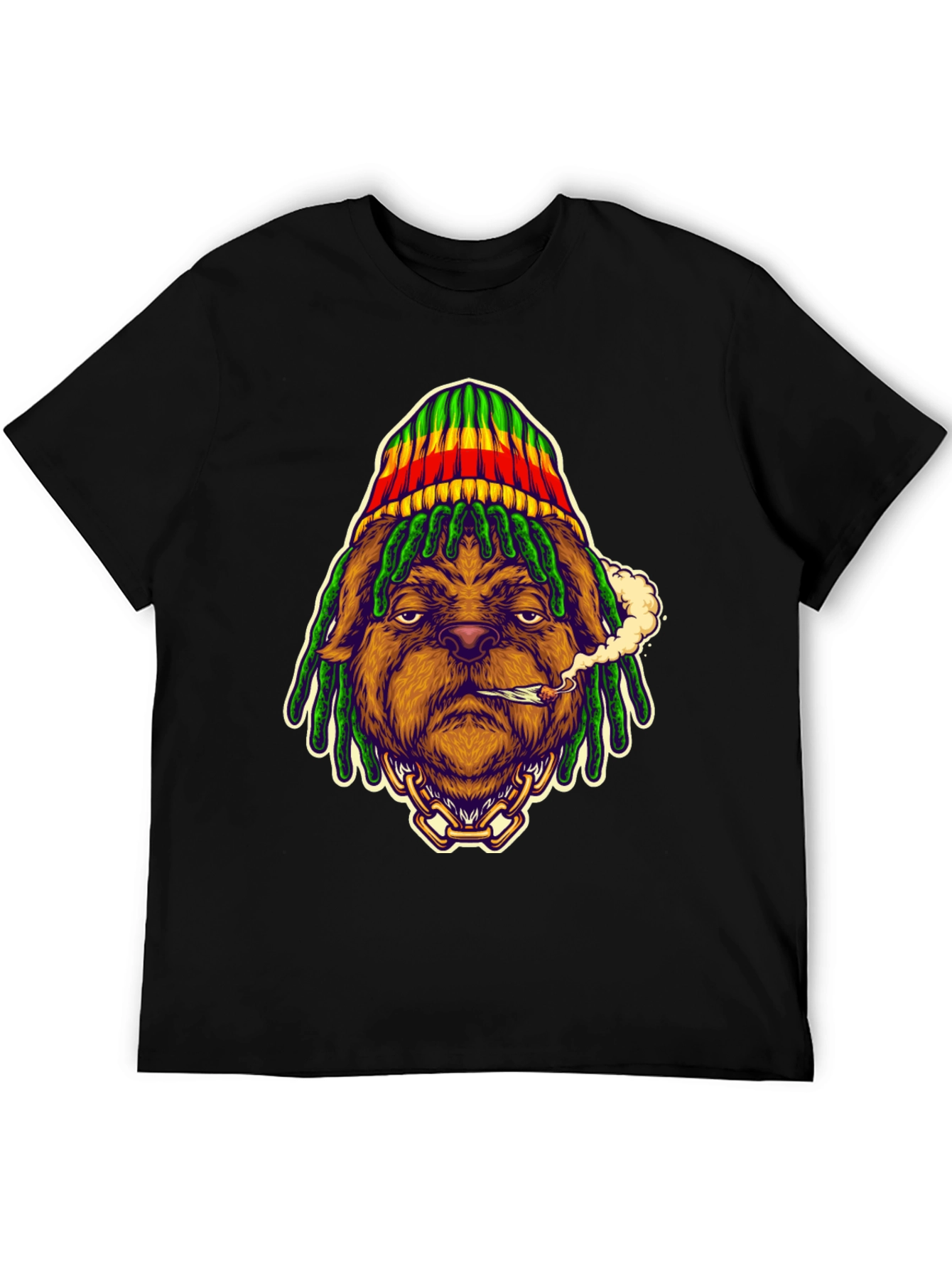 Rasta Dog T-Shirt - Cool Graphic Tee