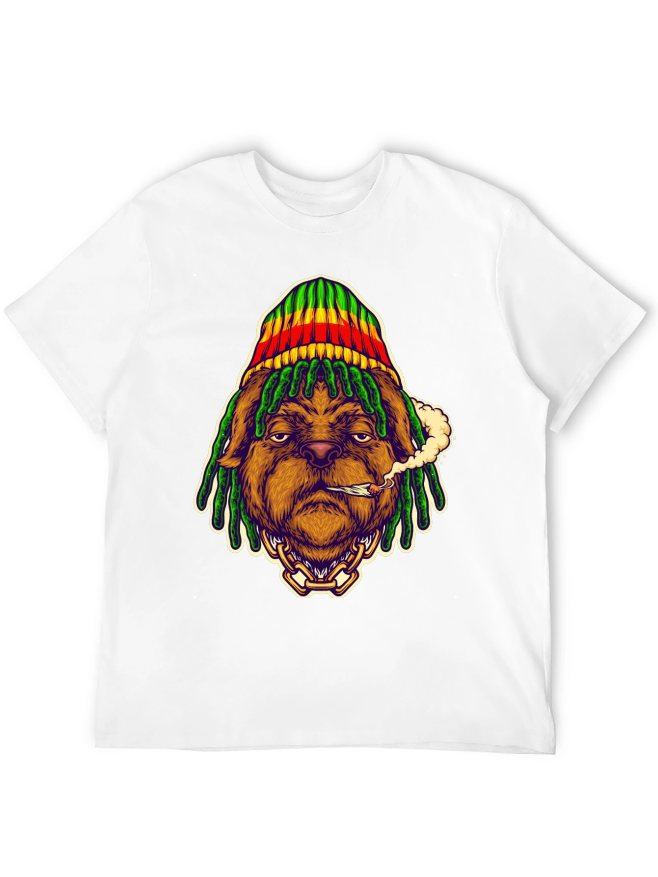 Rasta Dog T-Shirt - Cool Graphic Tee
