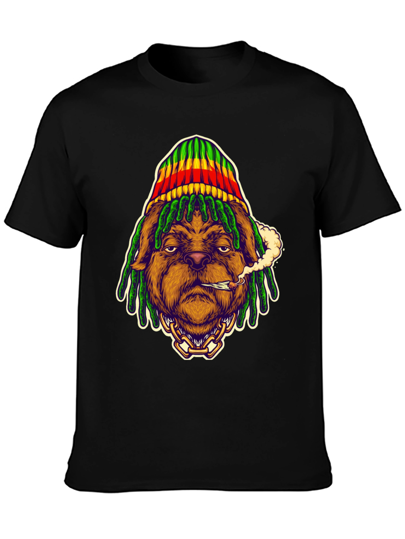 Rasta Dog T-Shirt - Cool Graphic Tee