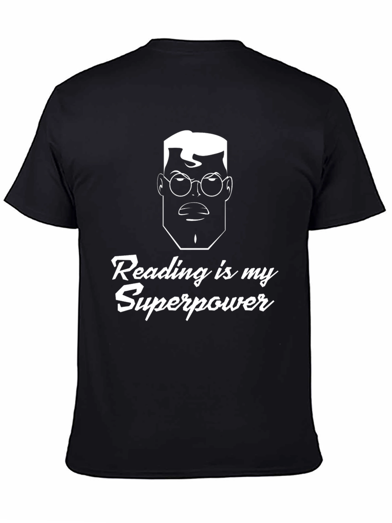 Reading is My Superpower Black T-Shirt